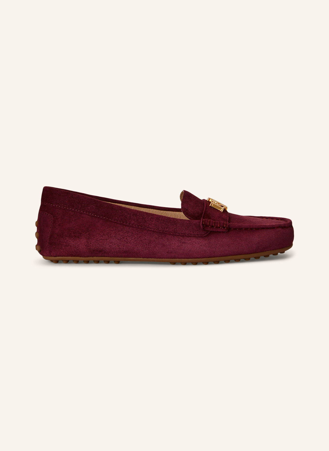 LAUREN RALPH LAUREN Mokassins: DUNKELROT