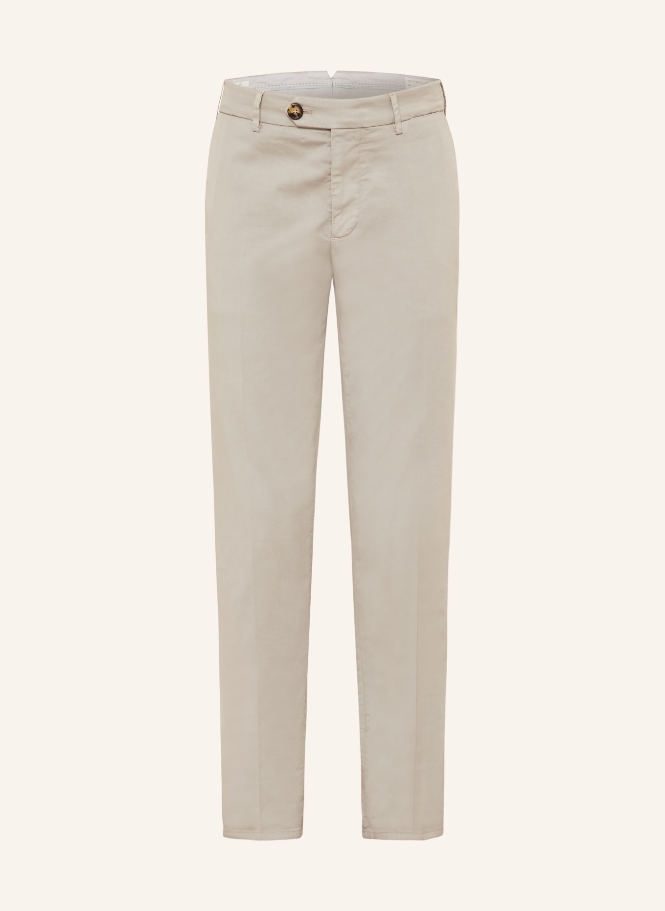 BRUNELLO CUCINELLI Chinos: LIGHT GRAY