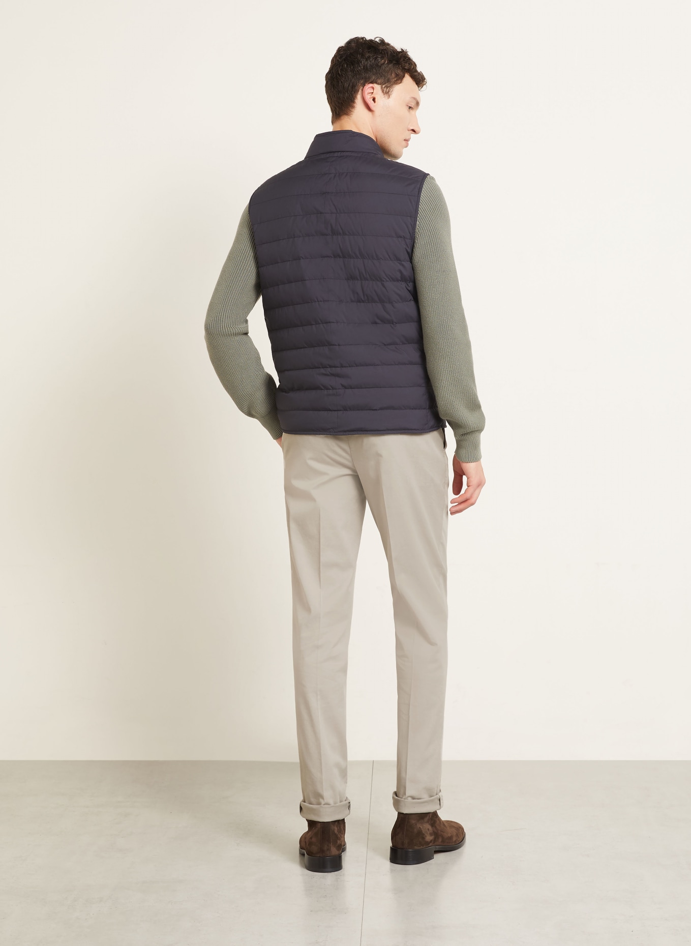 BRUNELLO CUCINELLI Chinos: LIGHT GRAY