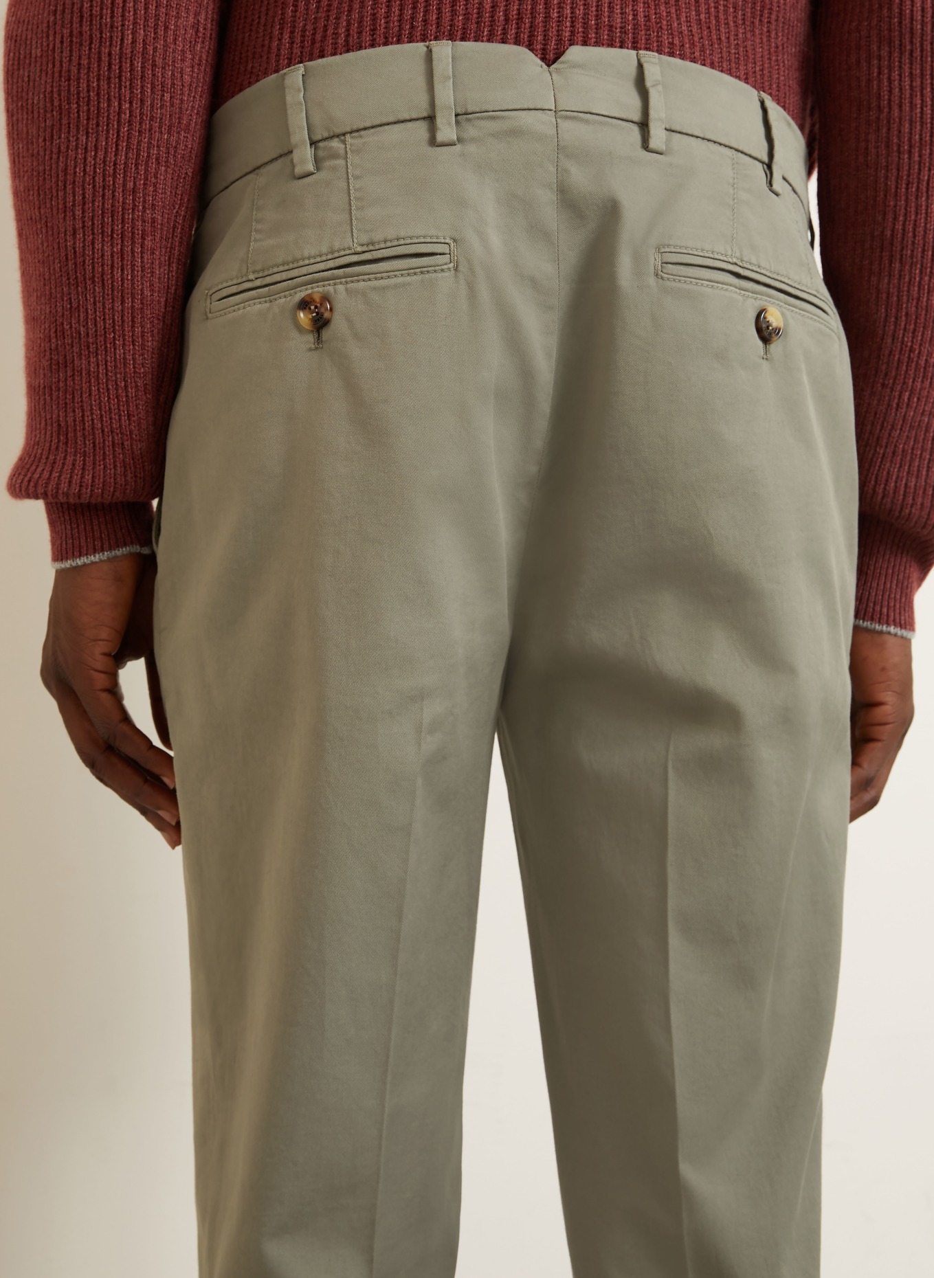 BRUNELLO CUCINELLI Chino kalhoty: KHAKI