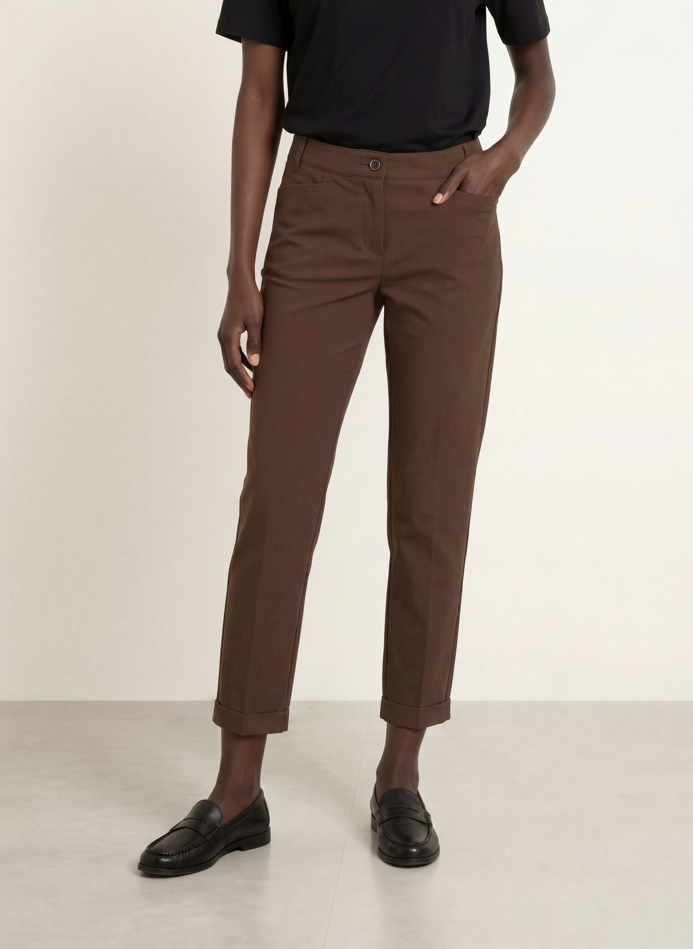 RAFFAELLO ROSSI Pantalon 7/8 UTE: MARRON