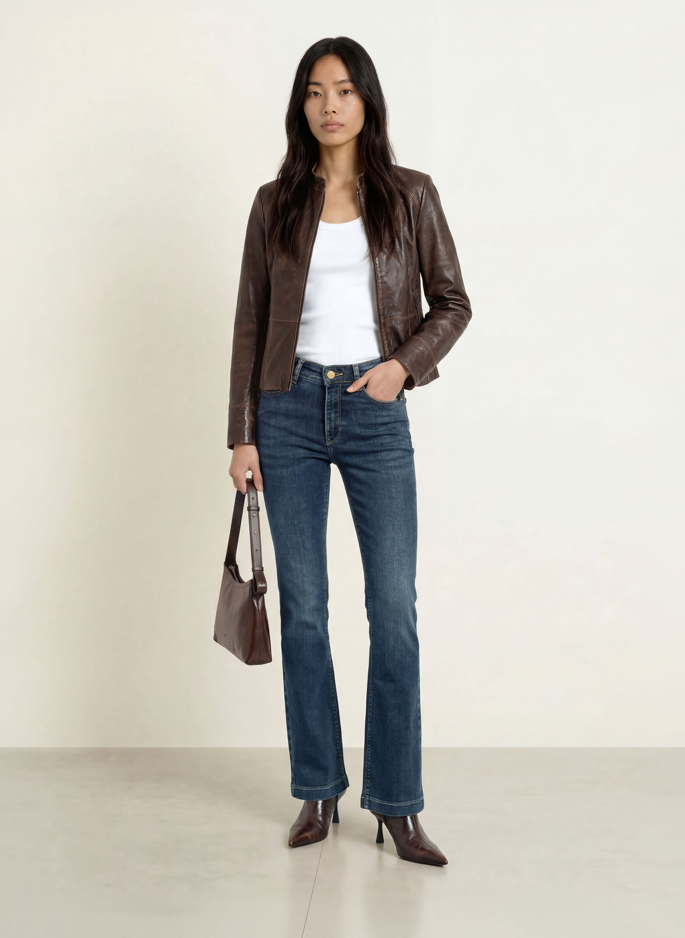 MAC Bootcut Jeans DREAM: D539 greyish blue basic