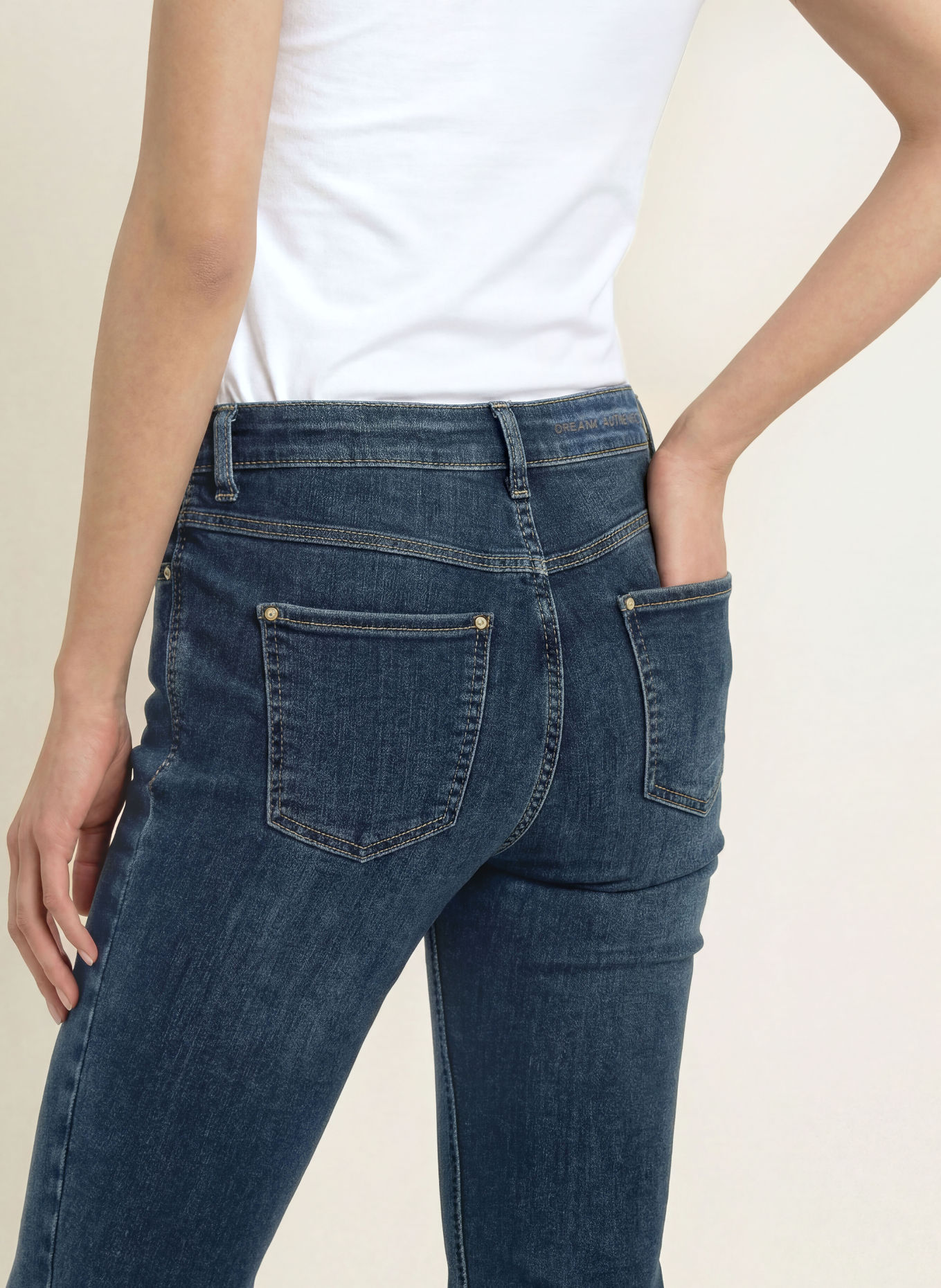 MAC Bootcut Jeans DREAM: D539 greyish blue basic