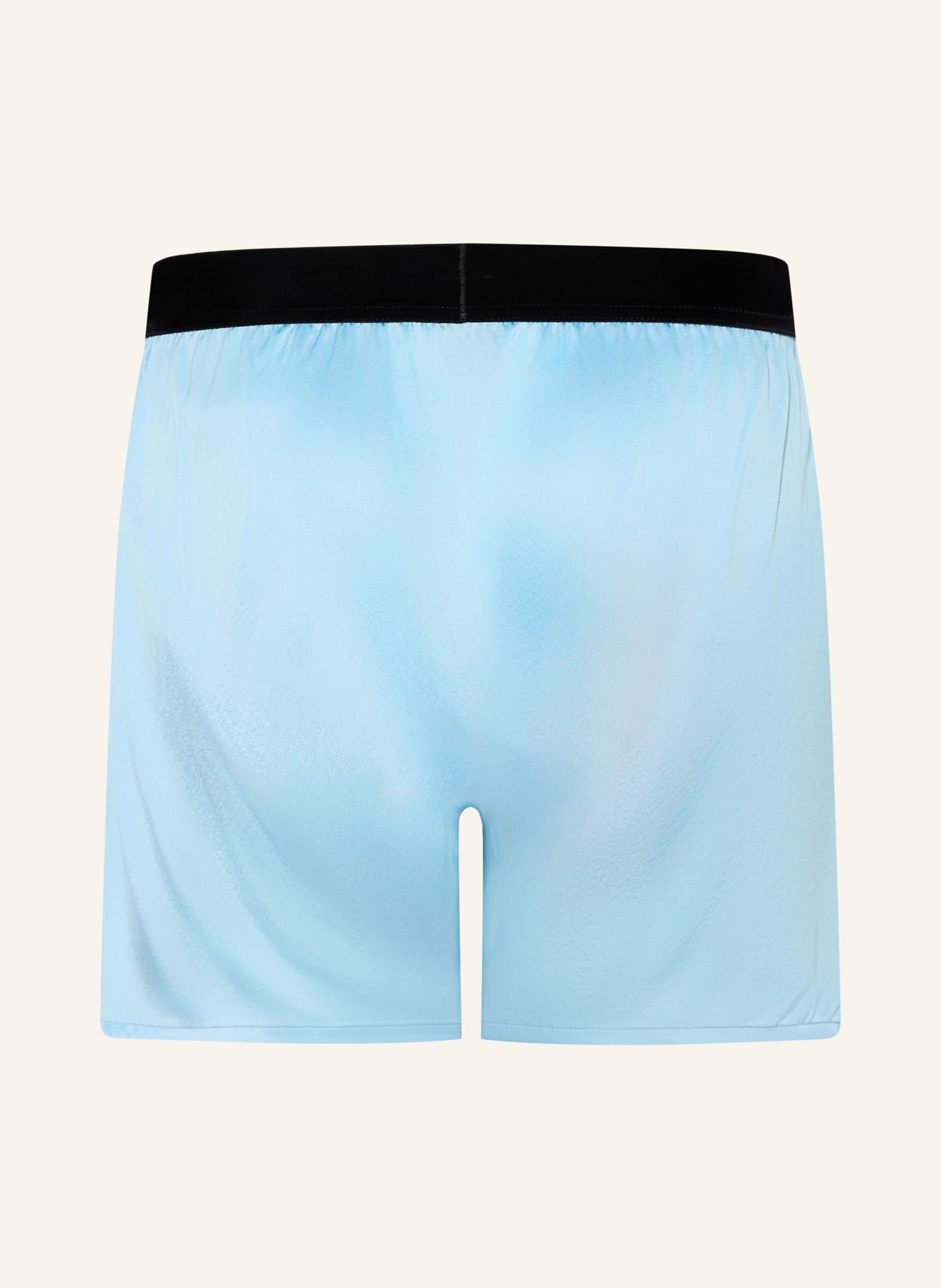 TOM FORD Boxershorts aus Seide: HELLBLAU / SCHWARZ