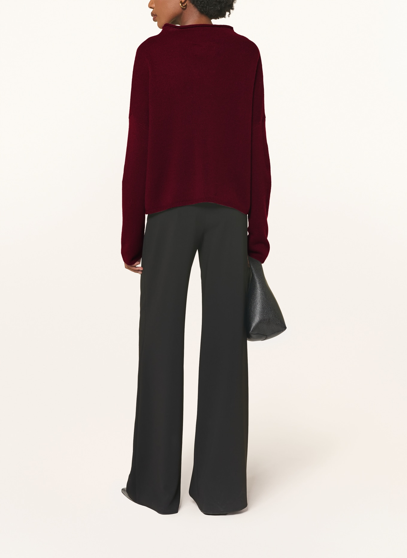 LISA YANG Cashmere sweater SANDY: DARK RED