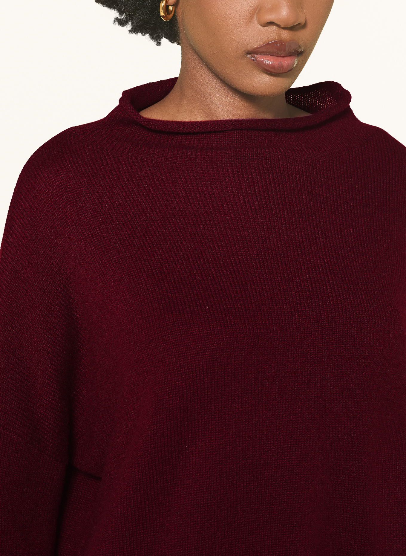 LISA YANG Cashmere sweater SANDY: DARK RED