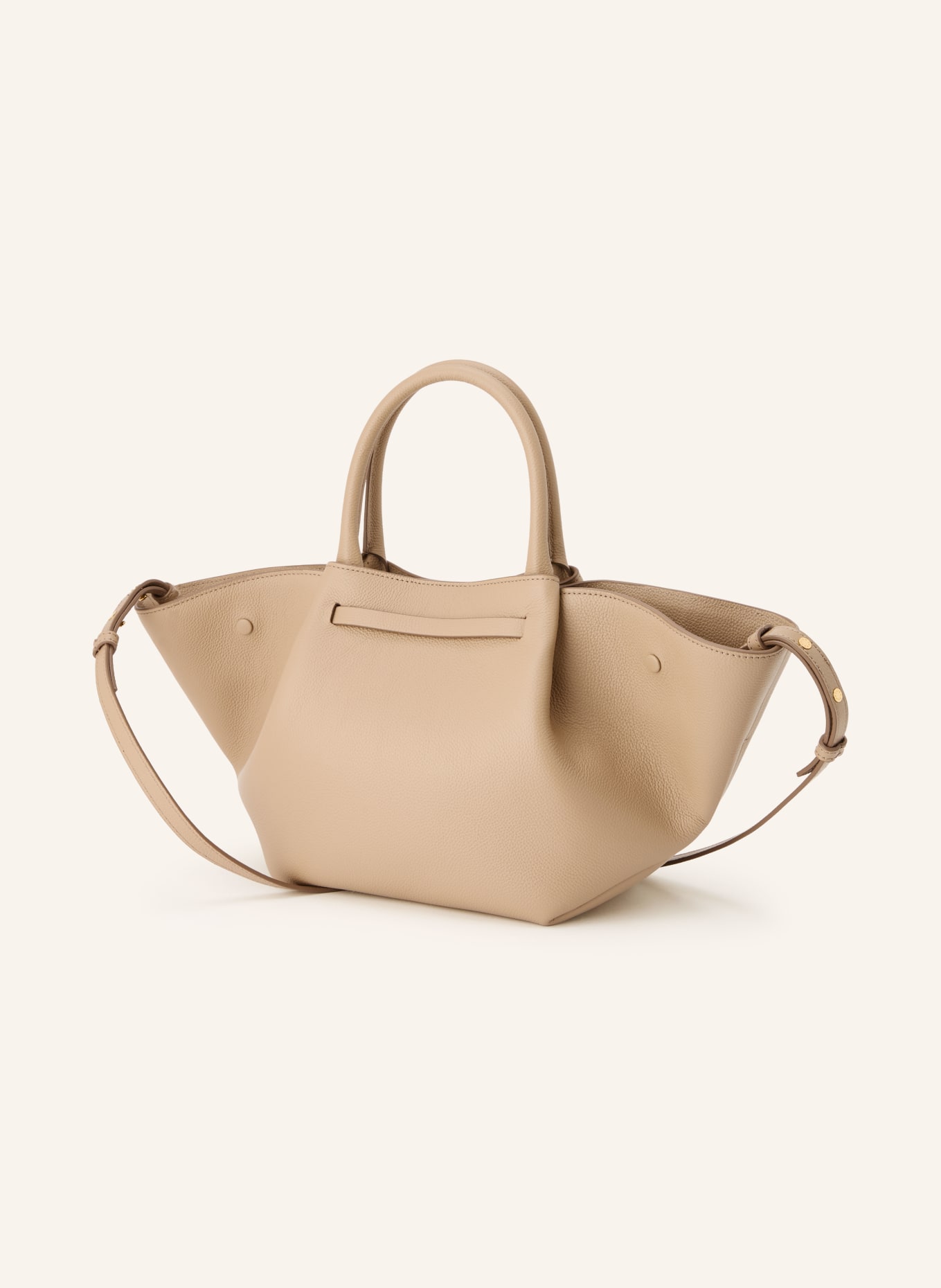 DEMELLIER Handtas THE MIDI NEW YORK: BEIGE / GOUD