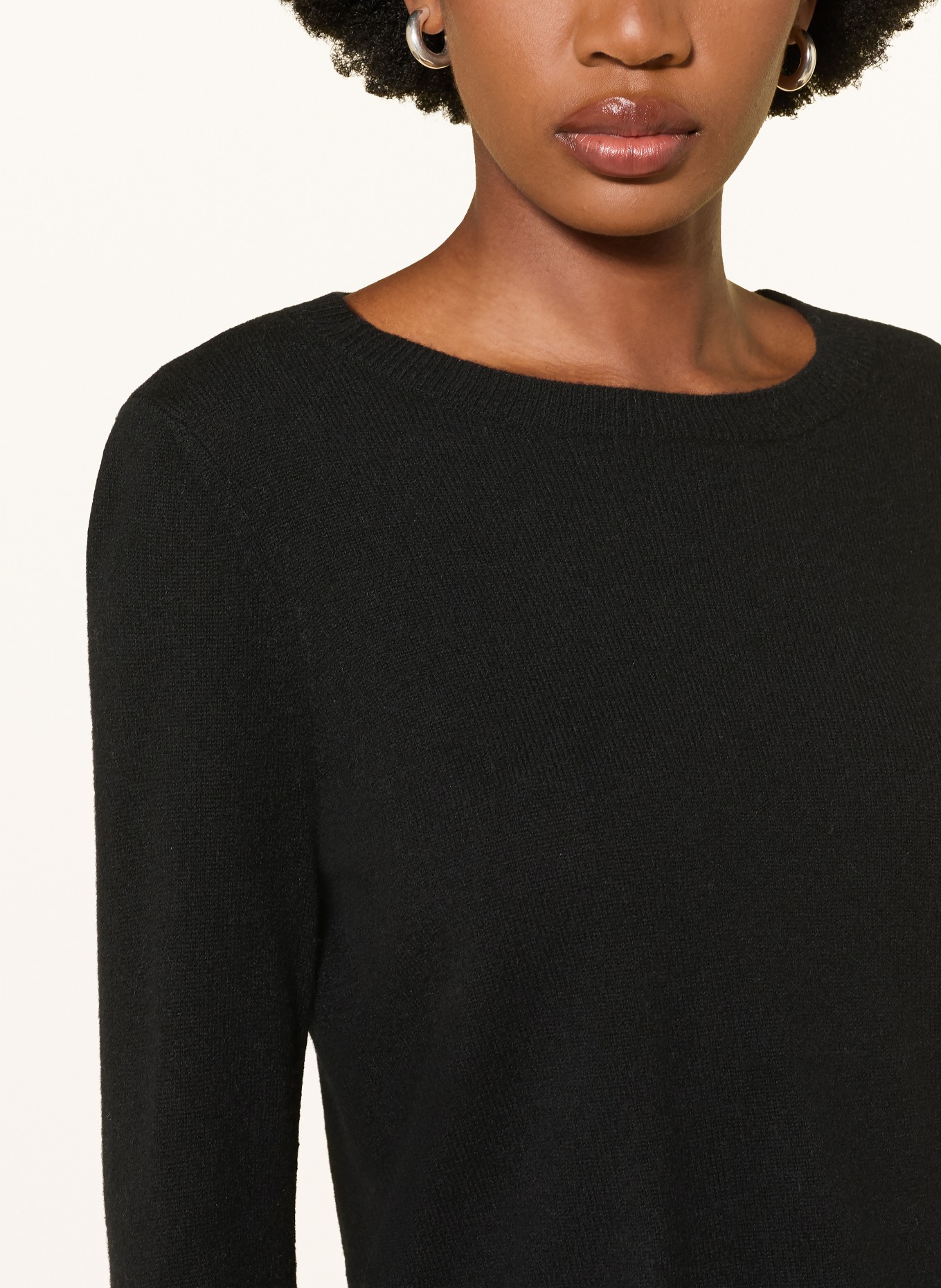 MRS & HUGS Cashmere pullover: BLACK