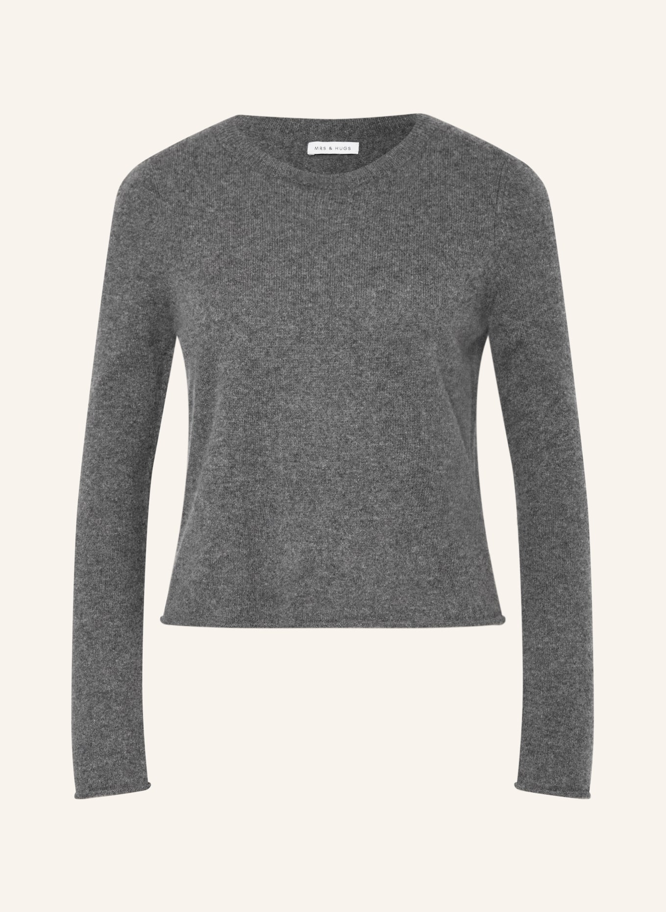MRS & HUGS Cashmere pullover: DARK GRAY