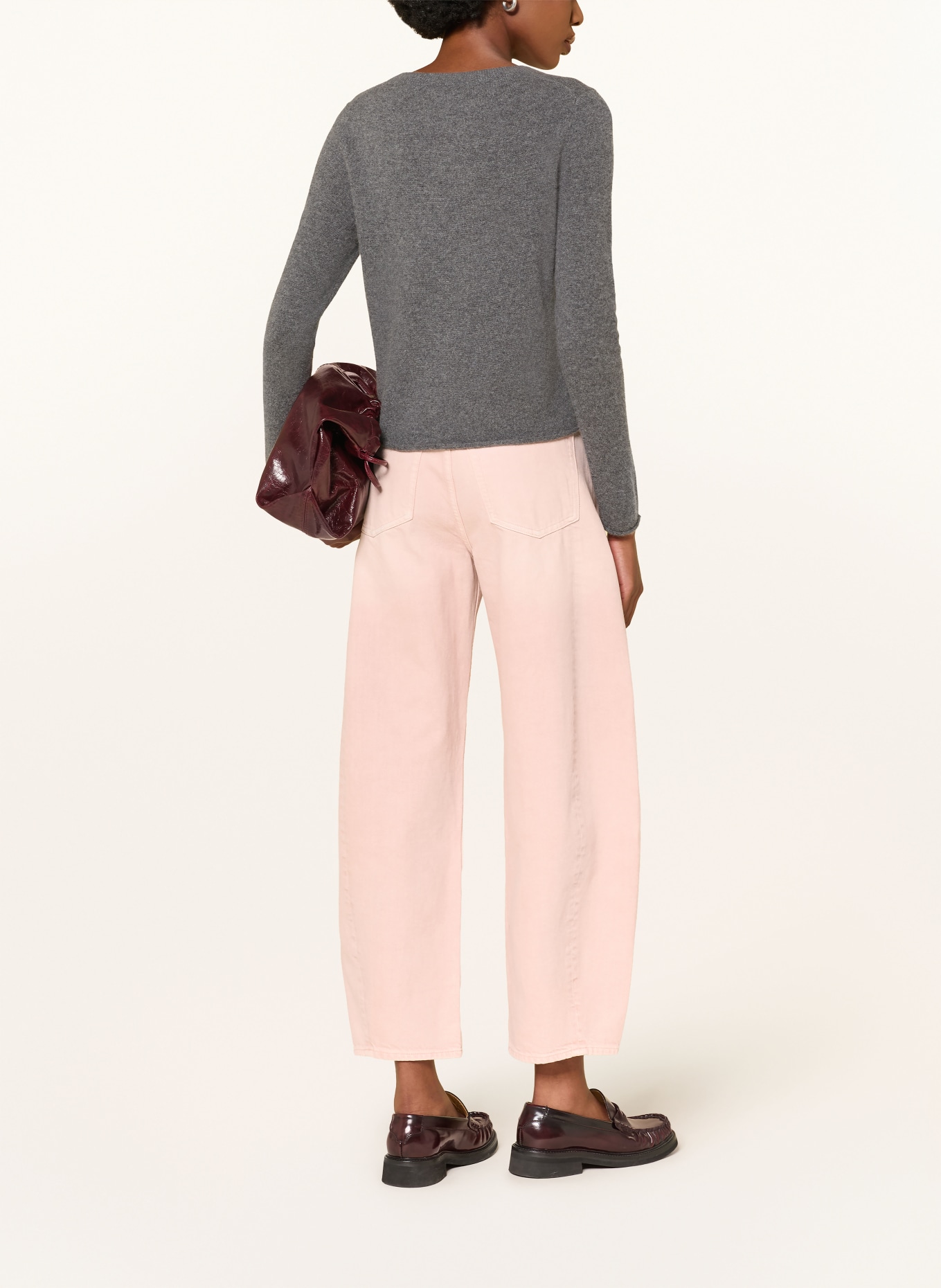 MRS & HUGS Cashmere pullover: DARK GRAY
