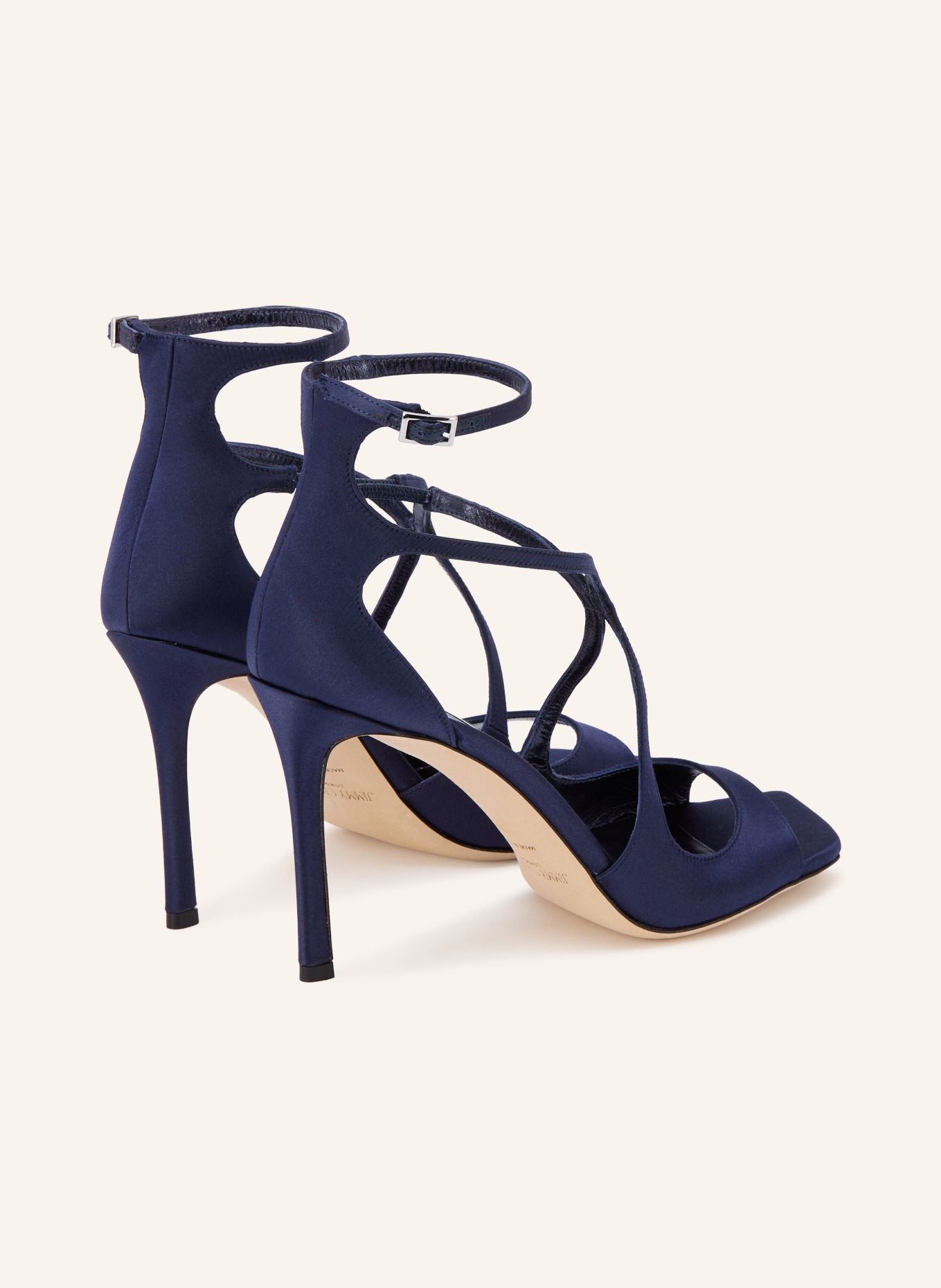 JIMMY CHOO Sandals AZIA 95: DARK BLUE