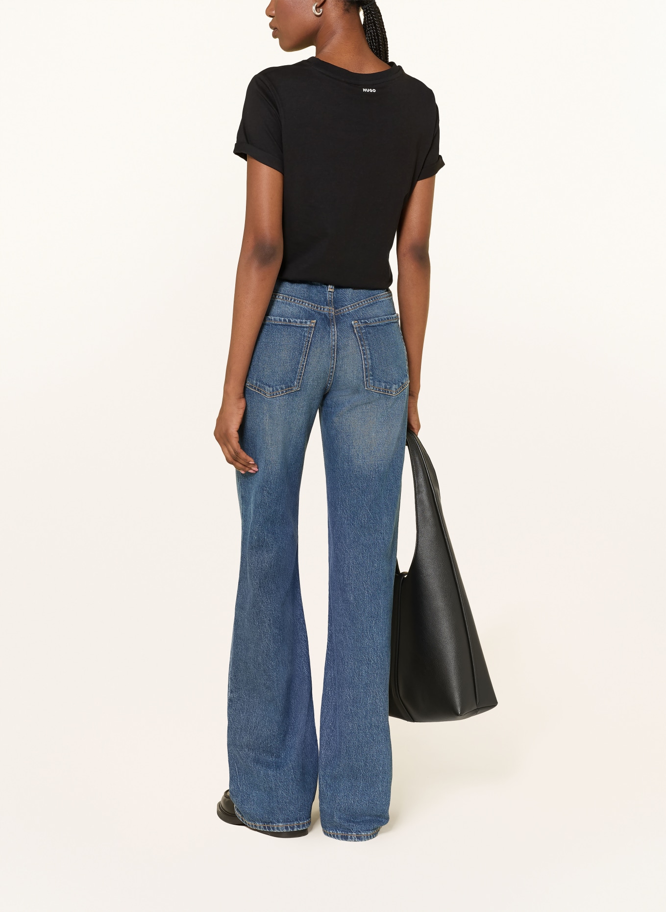 HUGO T-Shirt THE PLAIN: SCHWARZ