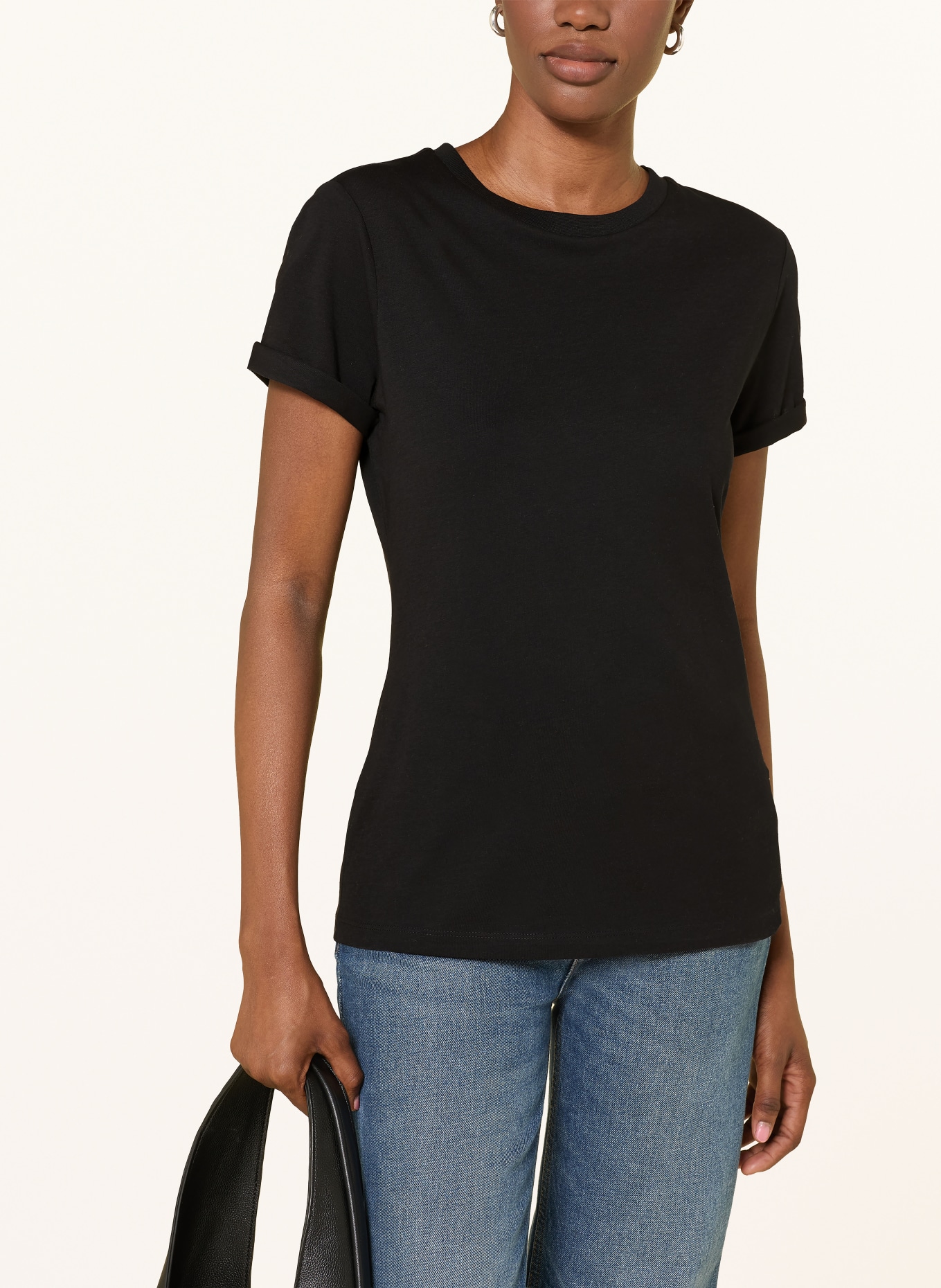 HUGO T-Shirt THE PLAIN: SCHWARZ