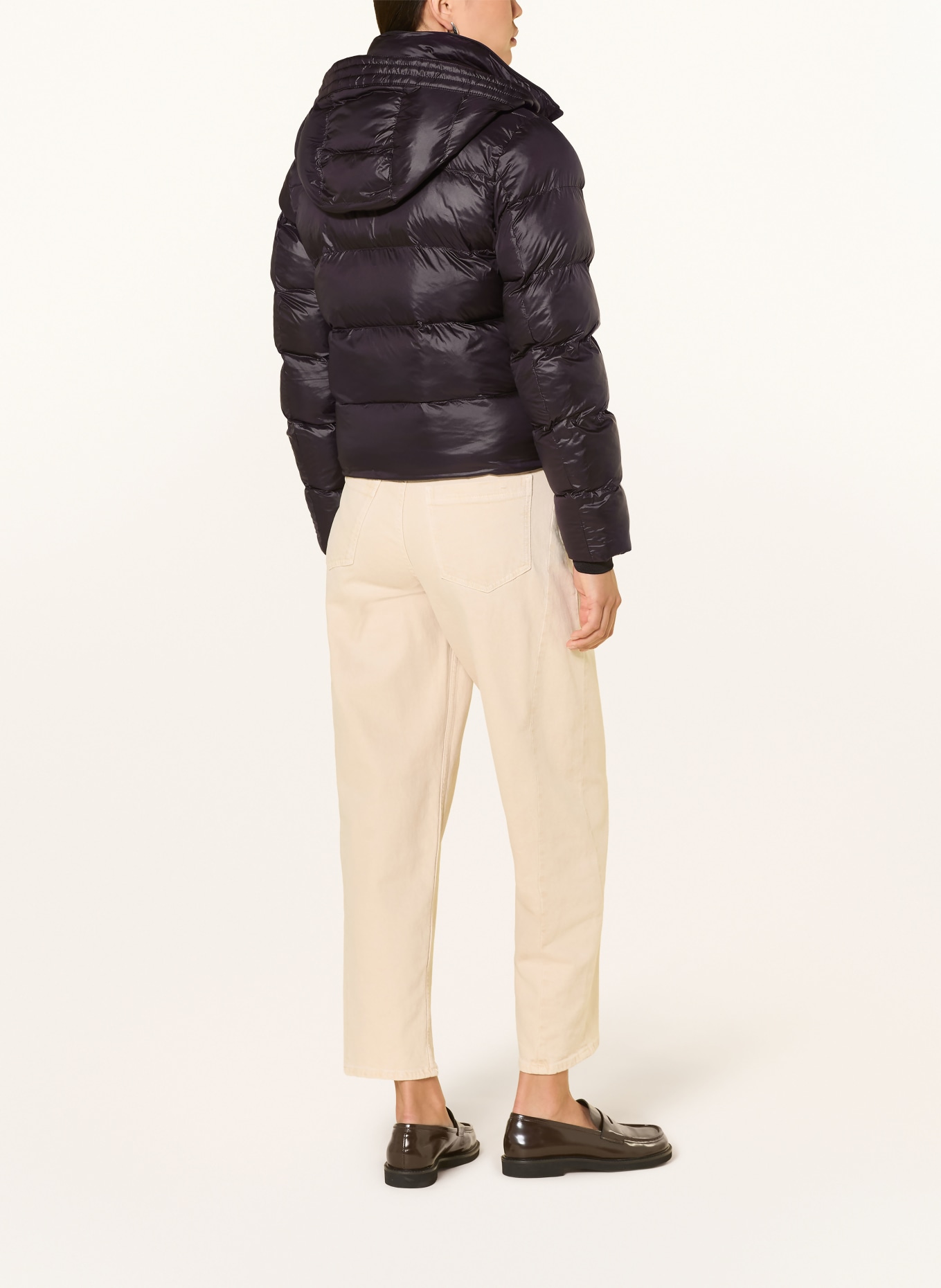 WELLENSTEYN Quilted jacket with removable hood: BLACK