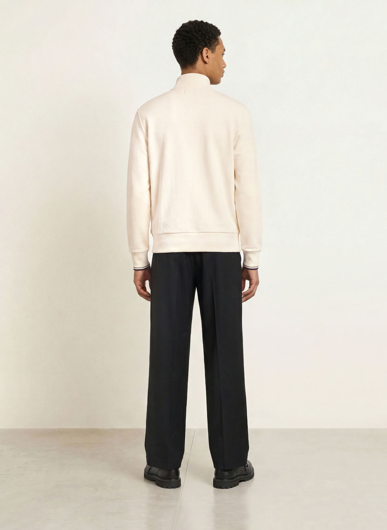 FRED PERRY sweatshirt: ECRU / OLIVE / DARK BLUE