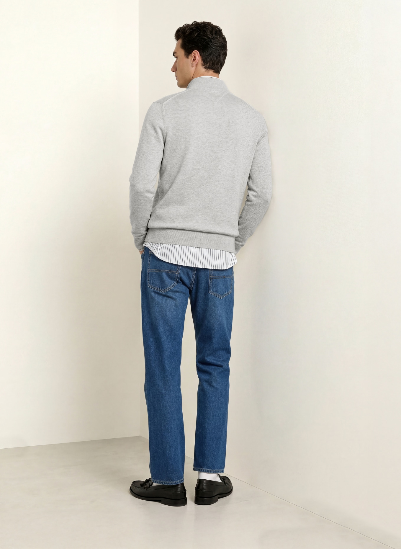 TOMMY HILFIGER Troyer: GRIS CLAIR