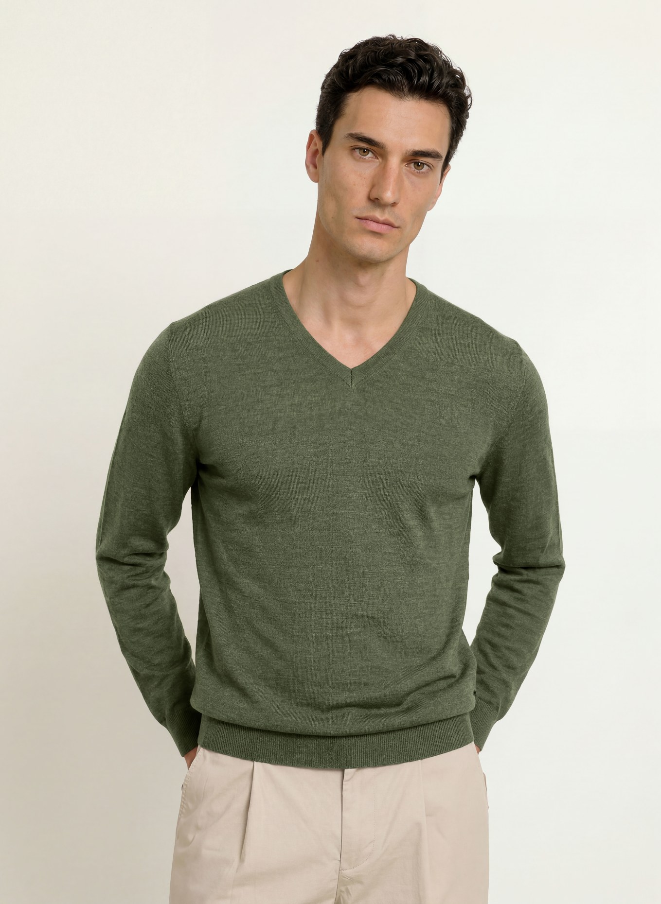 OLYMP Pullover: GRÜN