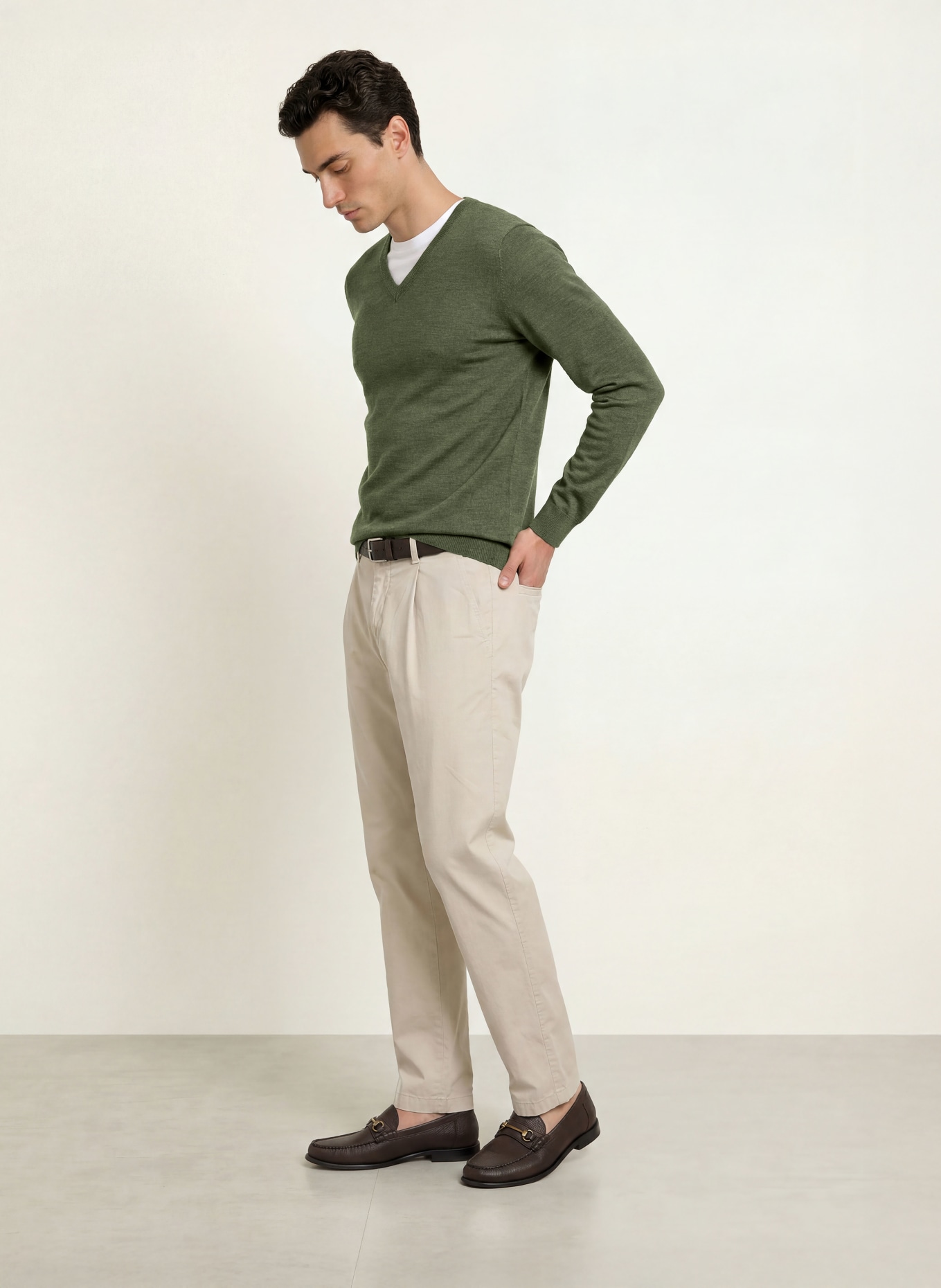 OLYMP Pullover: GRÜN