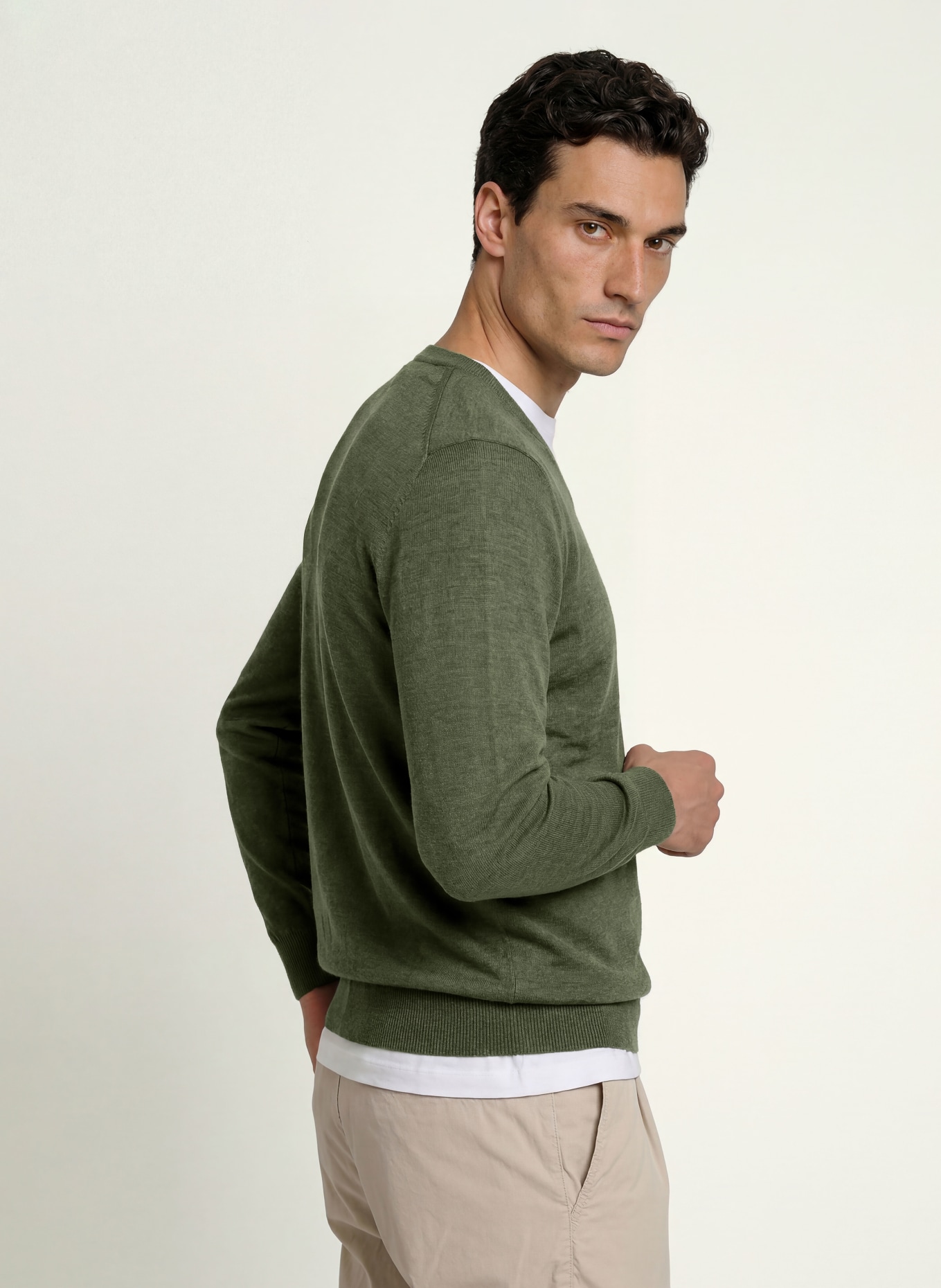 OLYMP Pullover: GRÜN