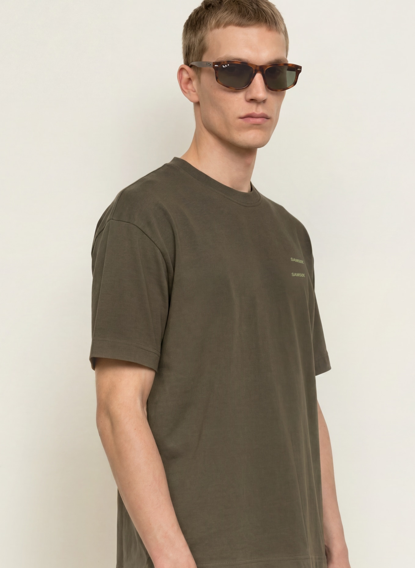 SAMSØE SAMSØE T-Shirt JOEL: KHAKI