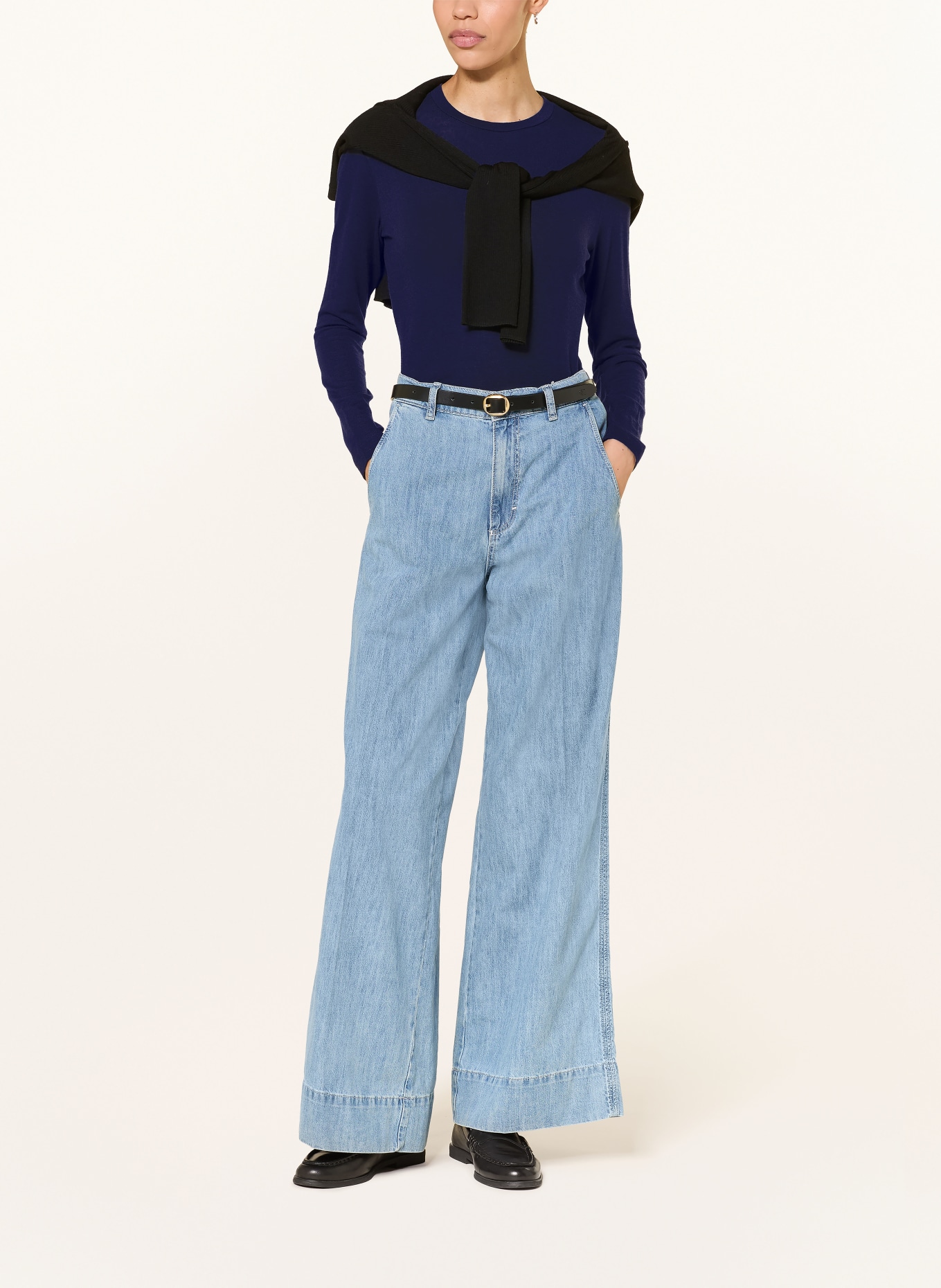 windsor. Long sleeve shirt: DARK BLUE