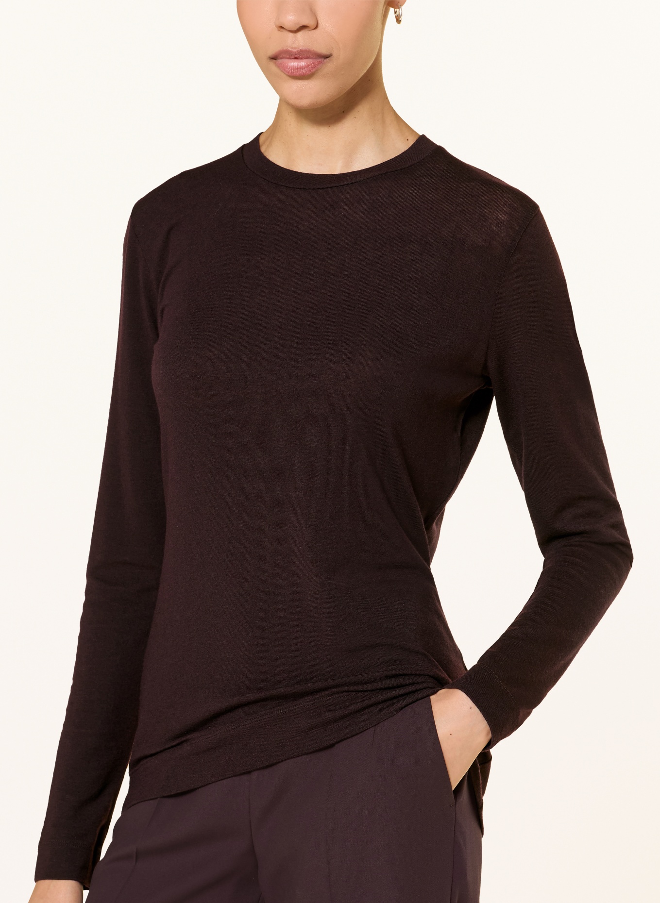 windsor. Long sleeve shirt: DARK PURPLE
