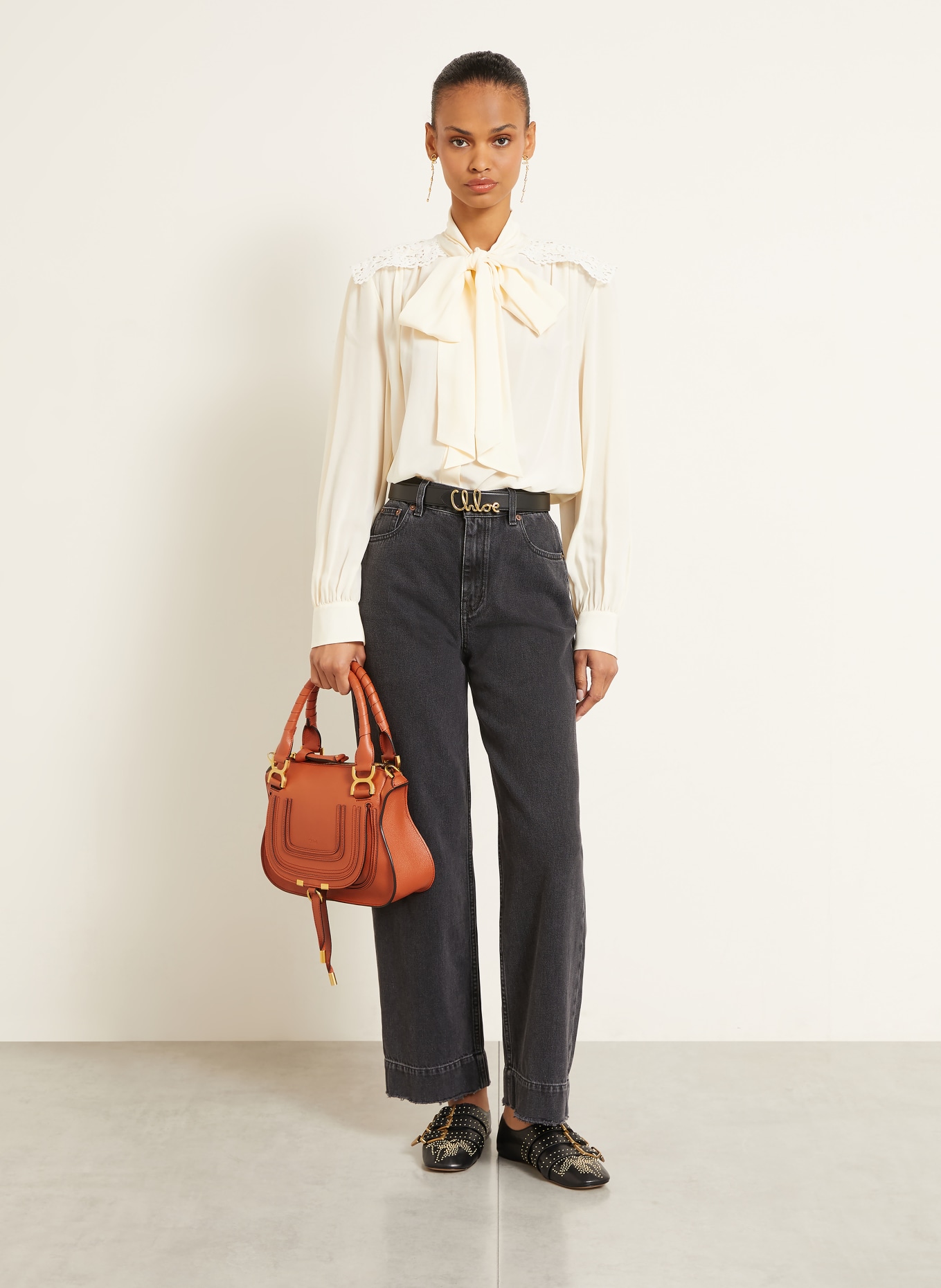 Chloé Handbag MARCIE: Crimson Orange