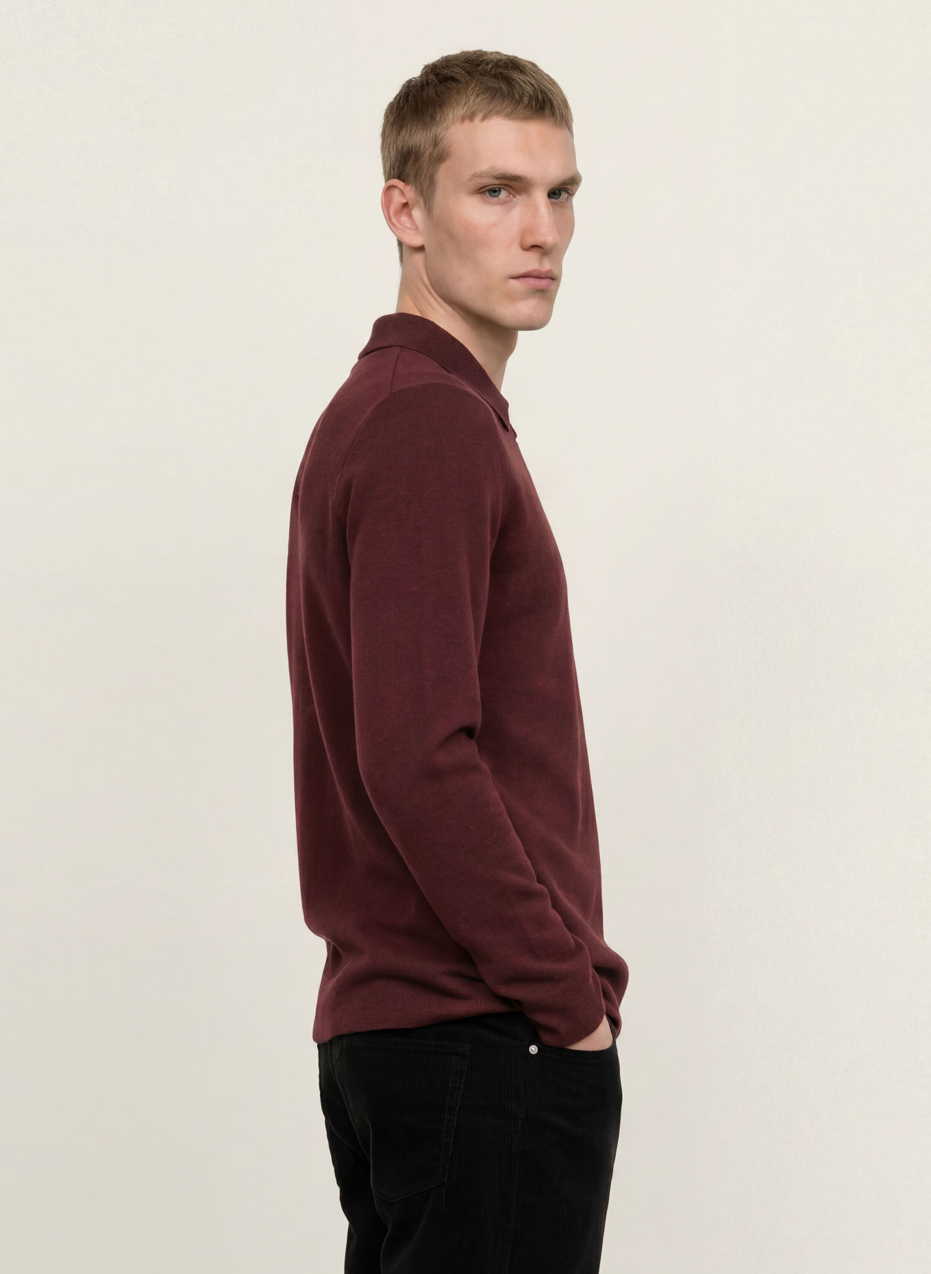 SAMSØE SAMSØE Tricou polo tricotat GUNA: MARO