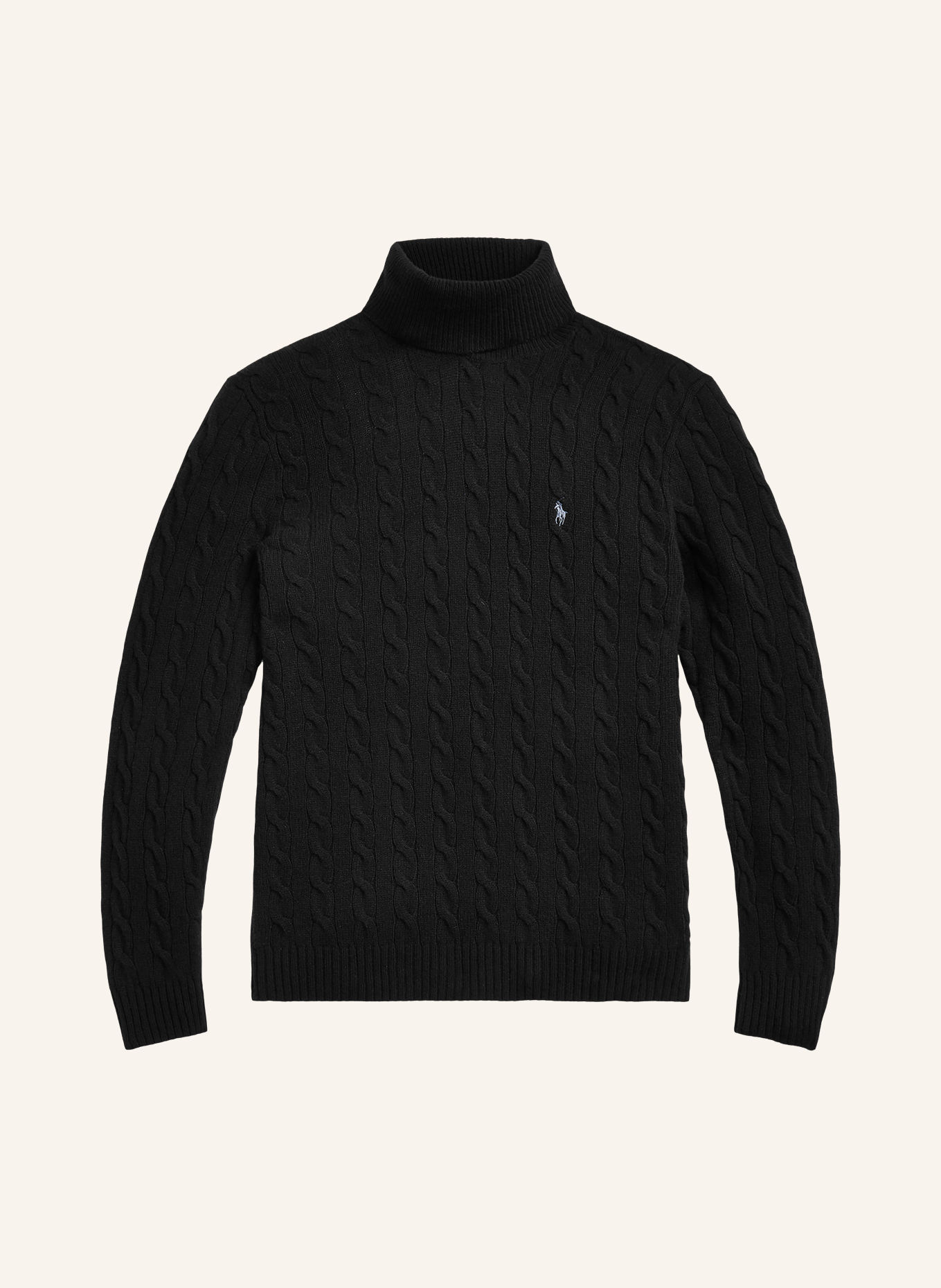 POLO RALPH LAUREN Turtleneck sweater: BLACK