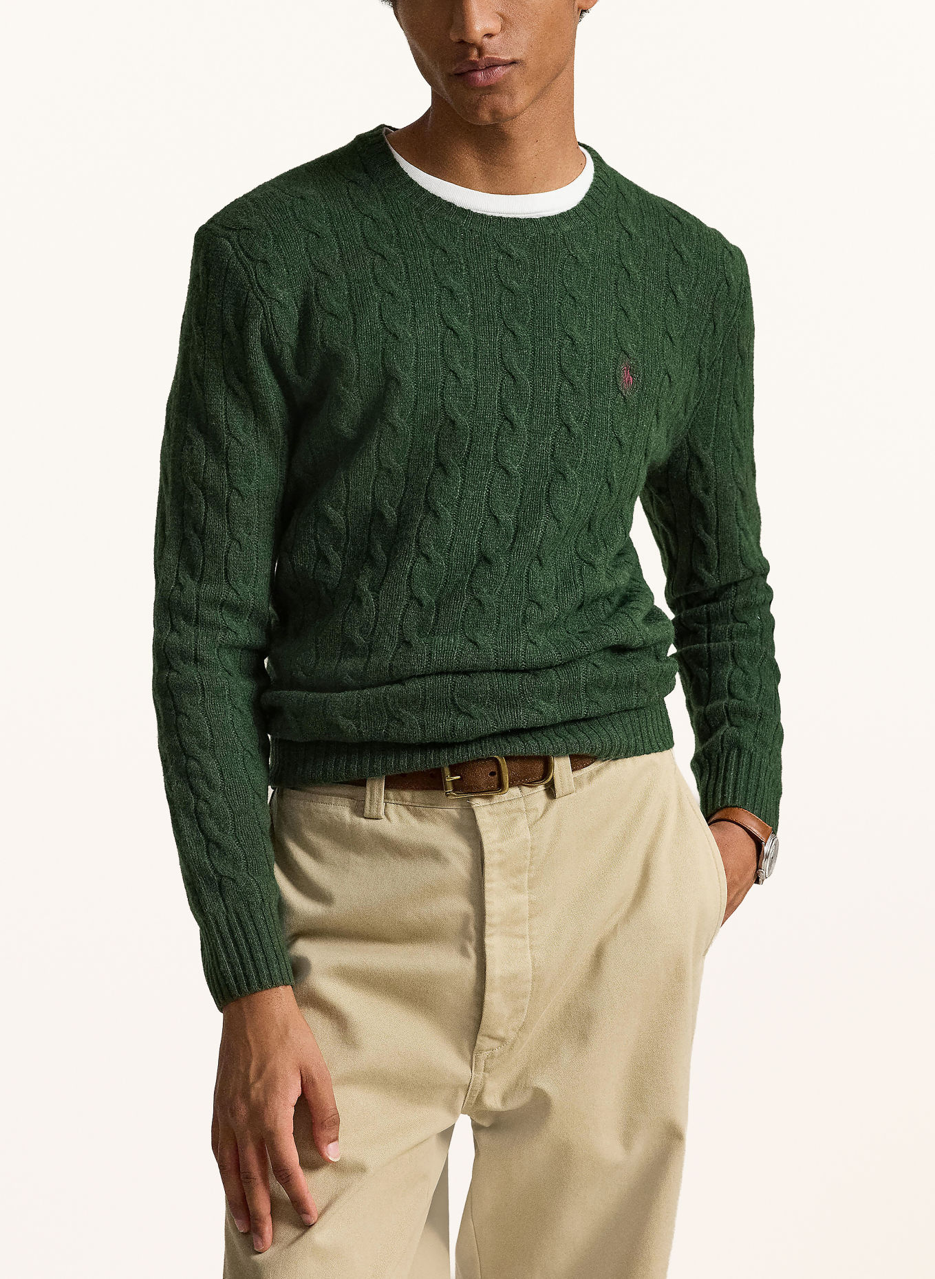 POLO RALPH LAUREN Pullover: DUNKELGRÜN