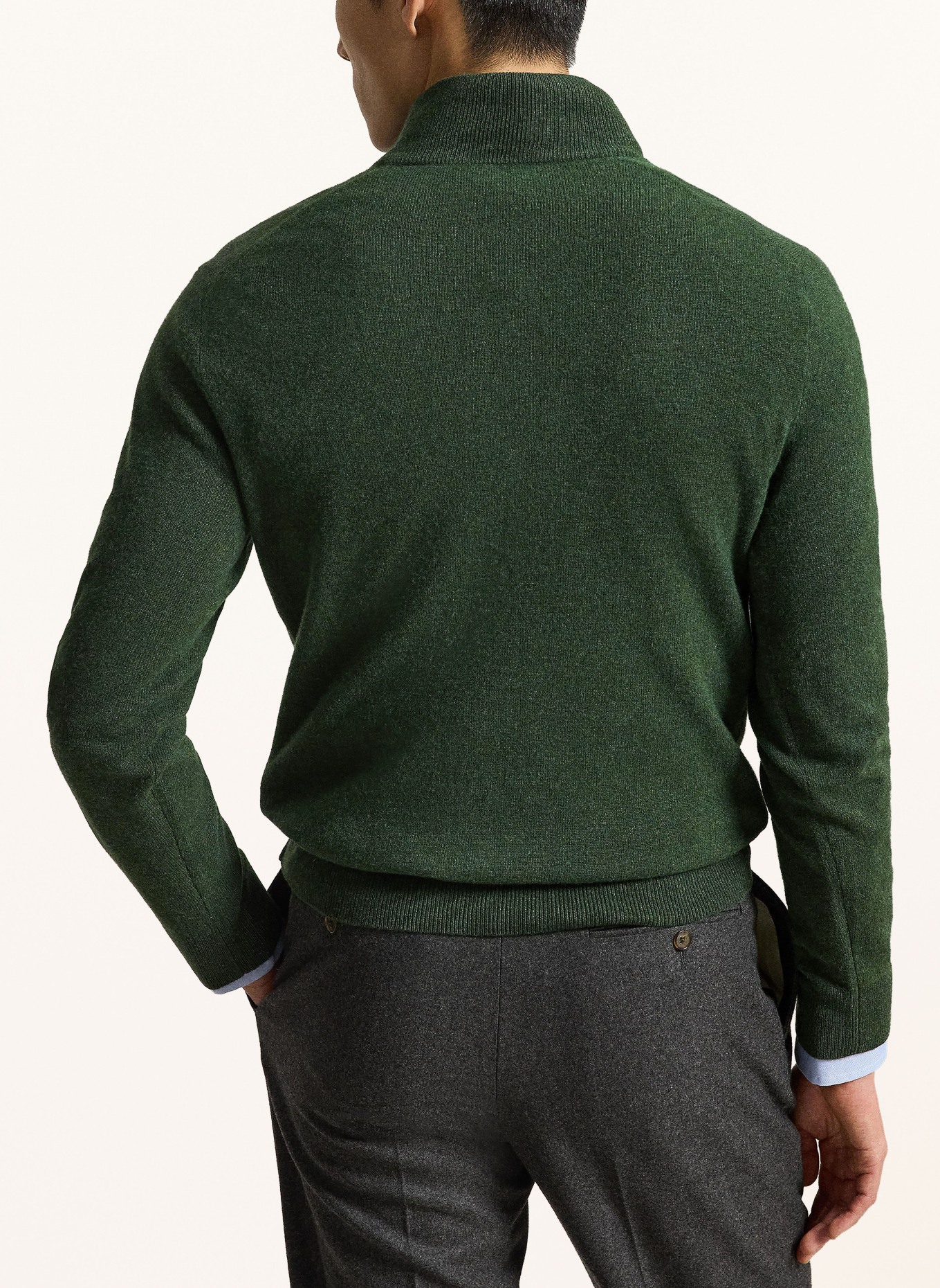 POLO RALPH LAUREN Half-zip sweater: DARK GREEN