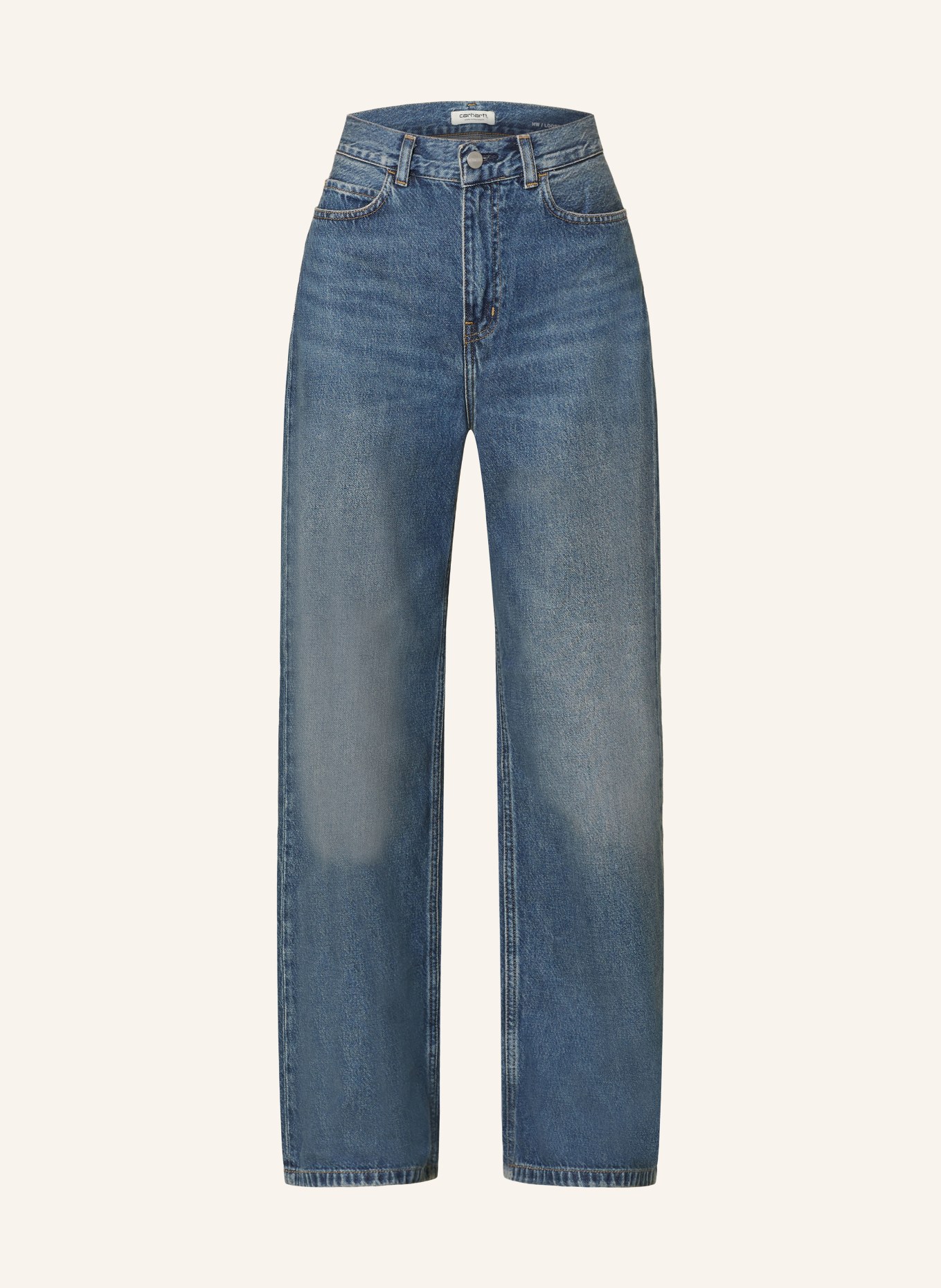 carhartt WIP Flared Jeans JANE: 014L Blue dark used wash