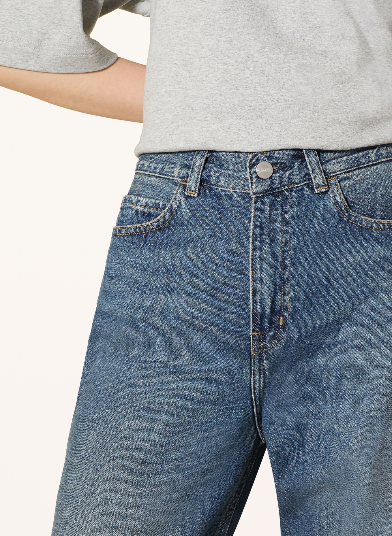 carhartt WIP Flared Jeans JANE: 014L Blue dark used wash