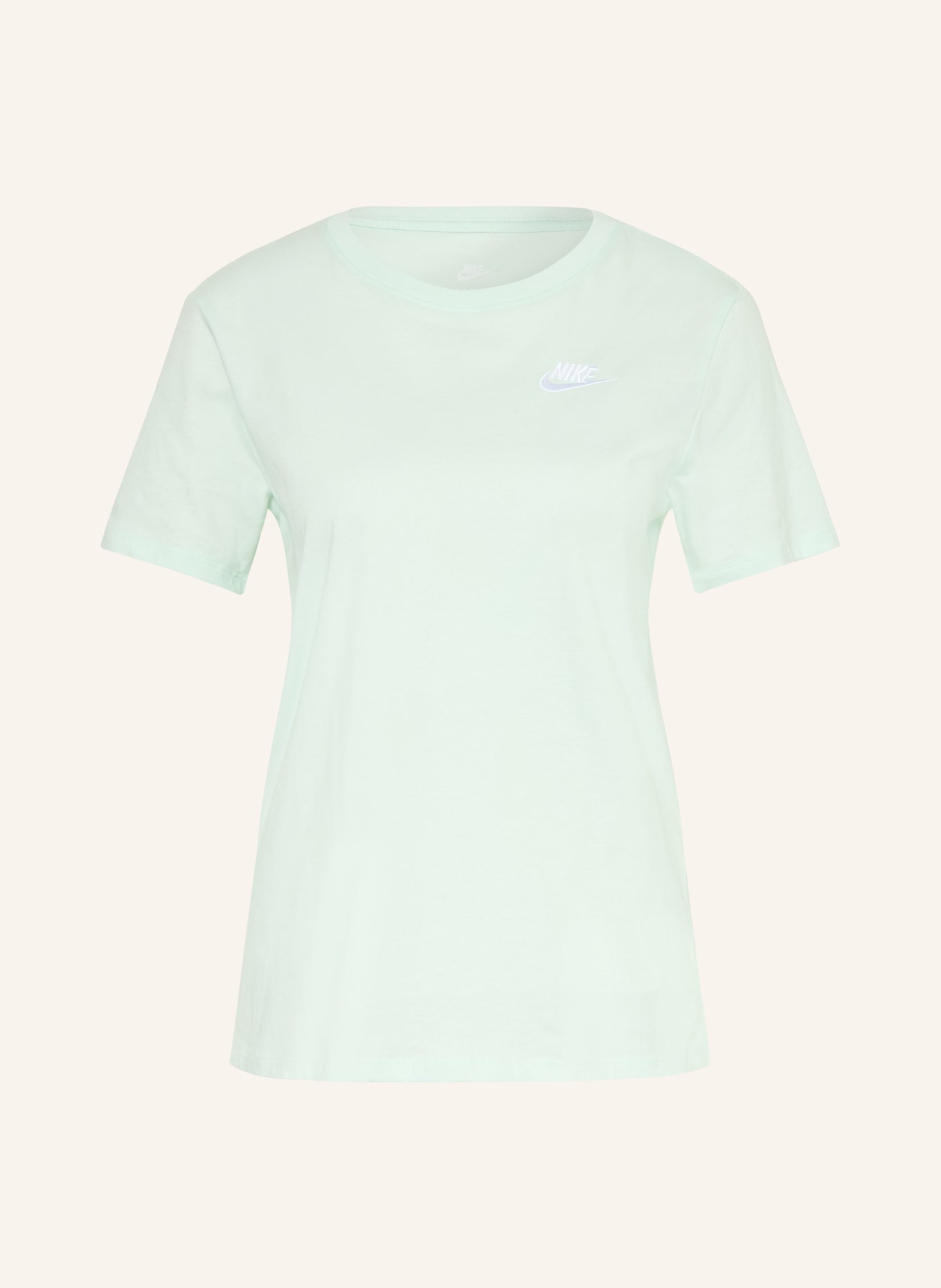 Nike T-shirt SPORTSWEAR CLUB ESSENTIALS: LIGHT GREEN / WHITE