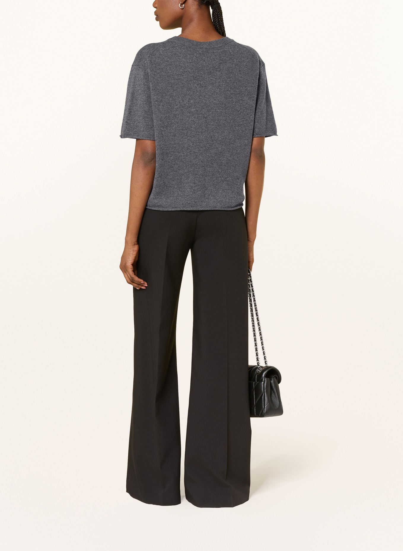LISA YANG Knit shirt CILA in cashmere: GRAY
