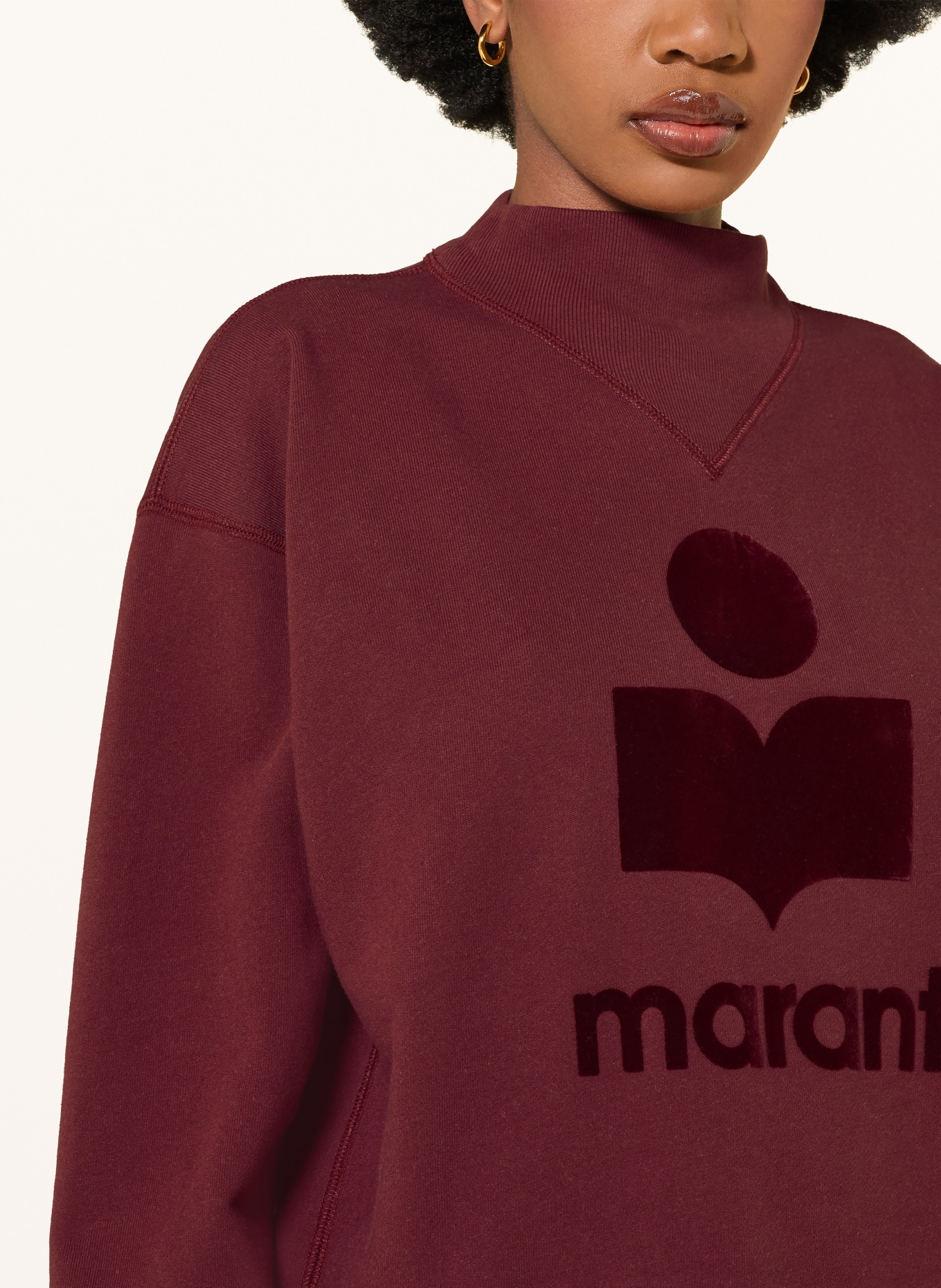MARANT ÉTOILE Sweatshirt MOBY: DUNKELROT