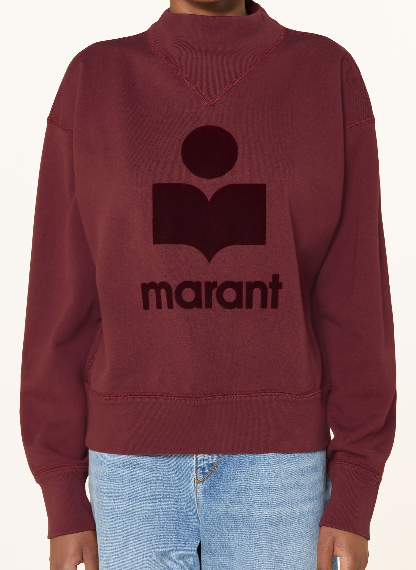 MARANT ÉTOILE Sweatshirt MOBY: DUNKELROT