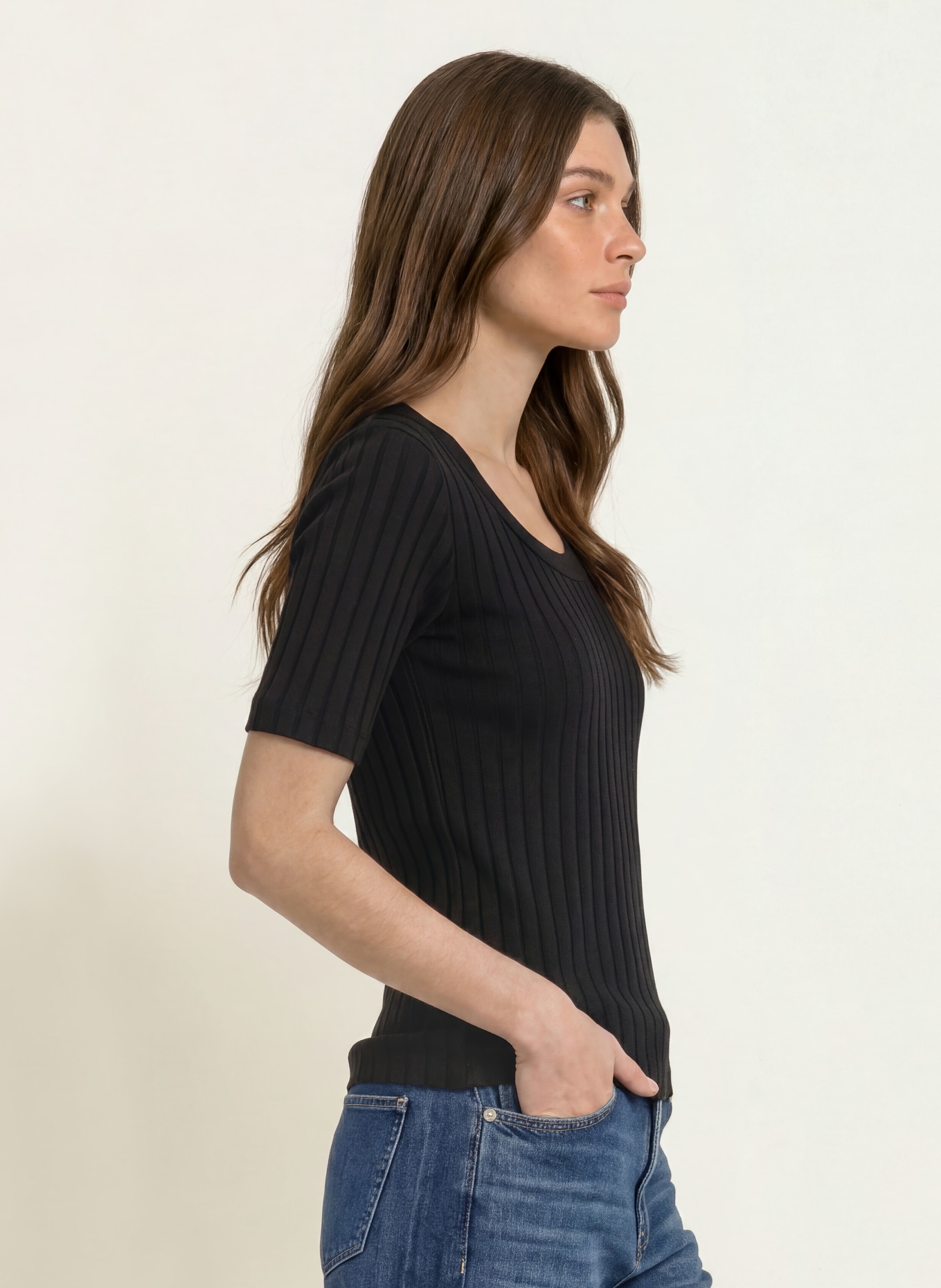 lilienfels Strickshirt: SCHWARZ