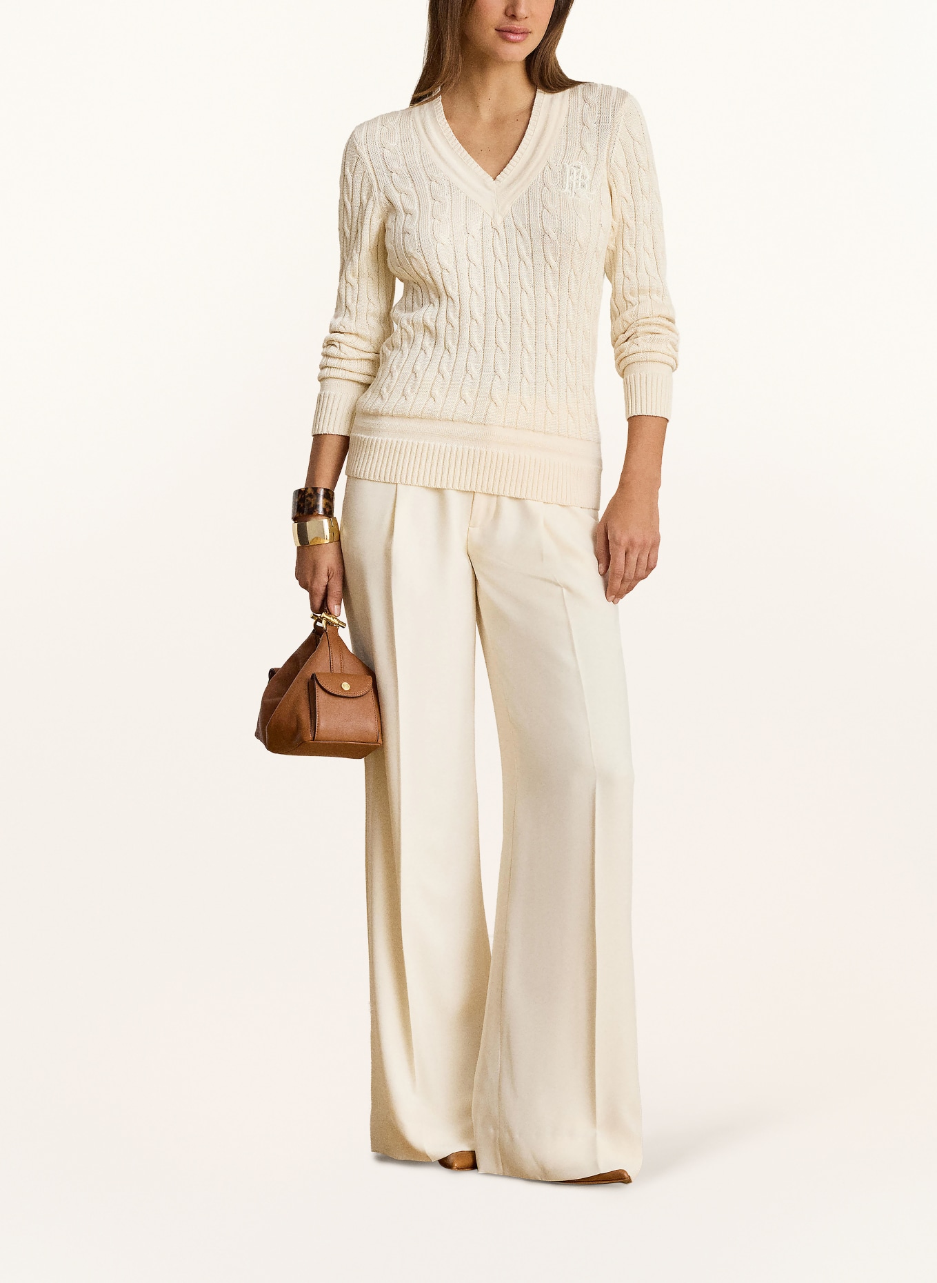 LAUREN RALPH LAUREN Pullover: ECRU