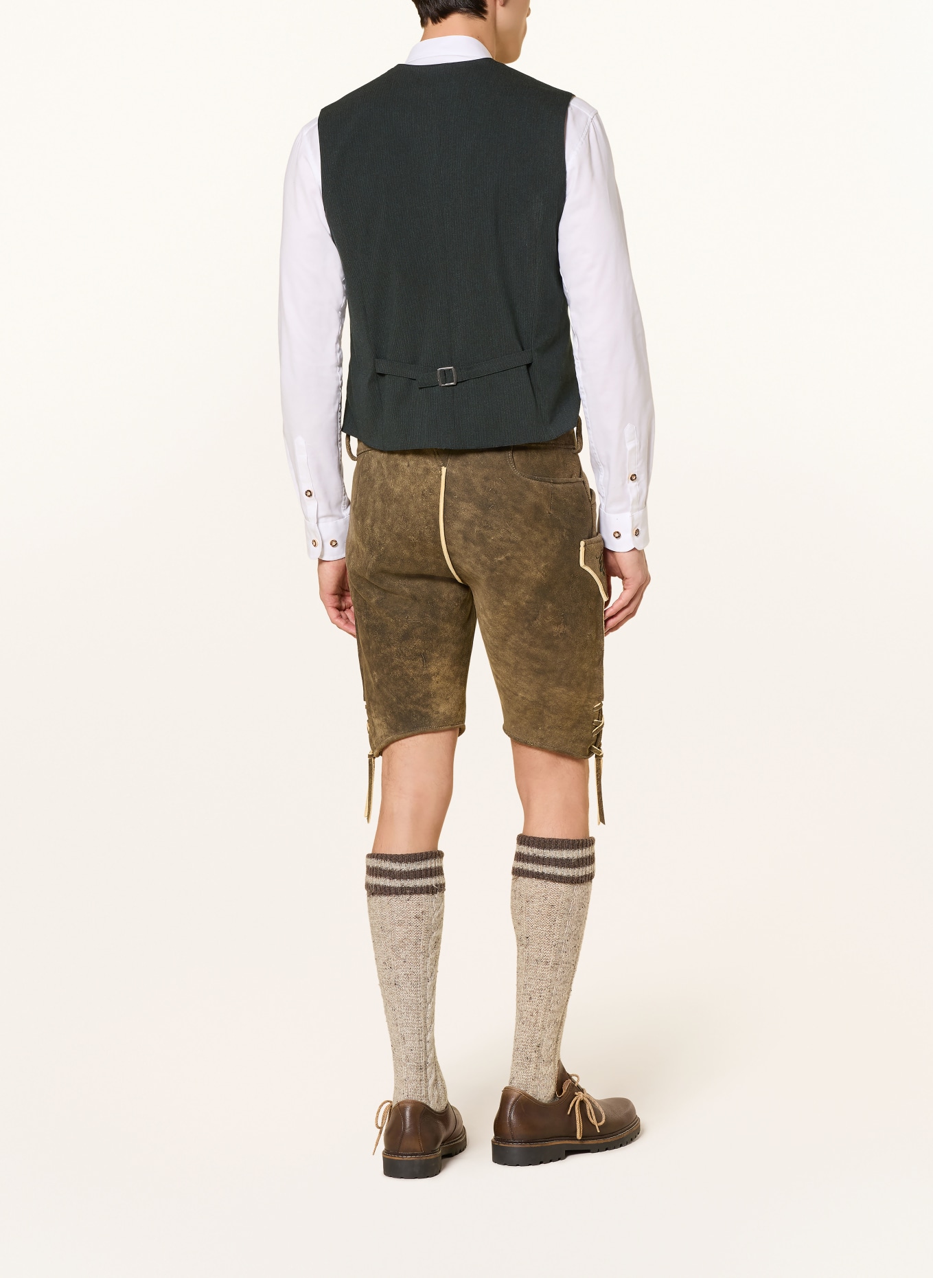 Hammerschmid Trachtenweste VIZENZ Slim Fit: KHAKI / DUNKELGRÜN