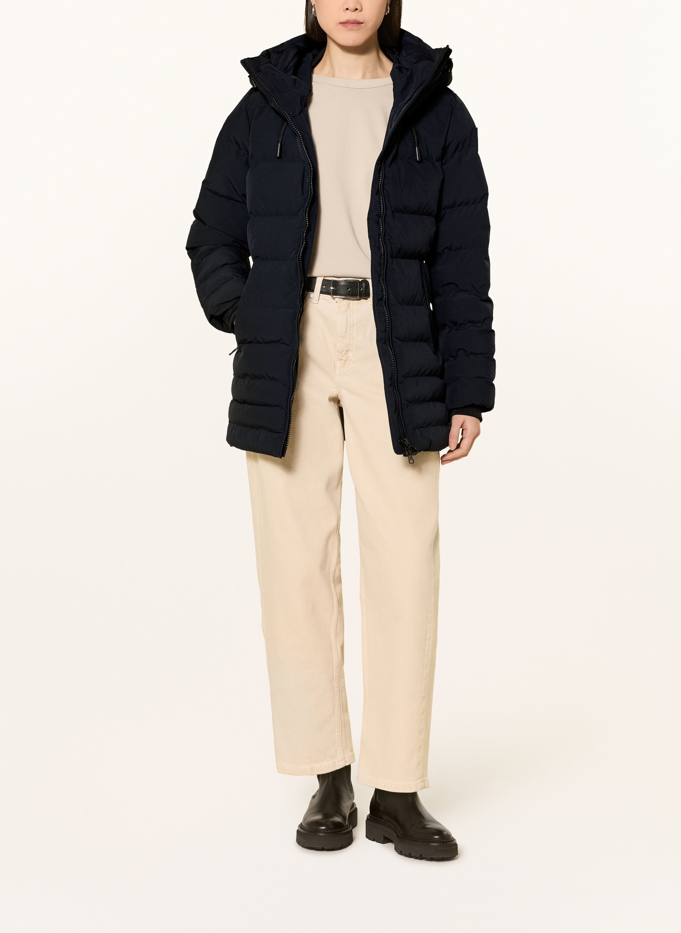 WELLENSTEYN CORDOBA quilted jacket with DUPONT™ SORONA® insulation: DARK BLUE