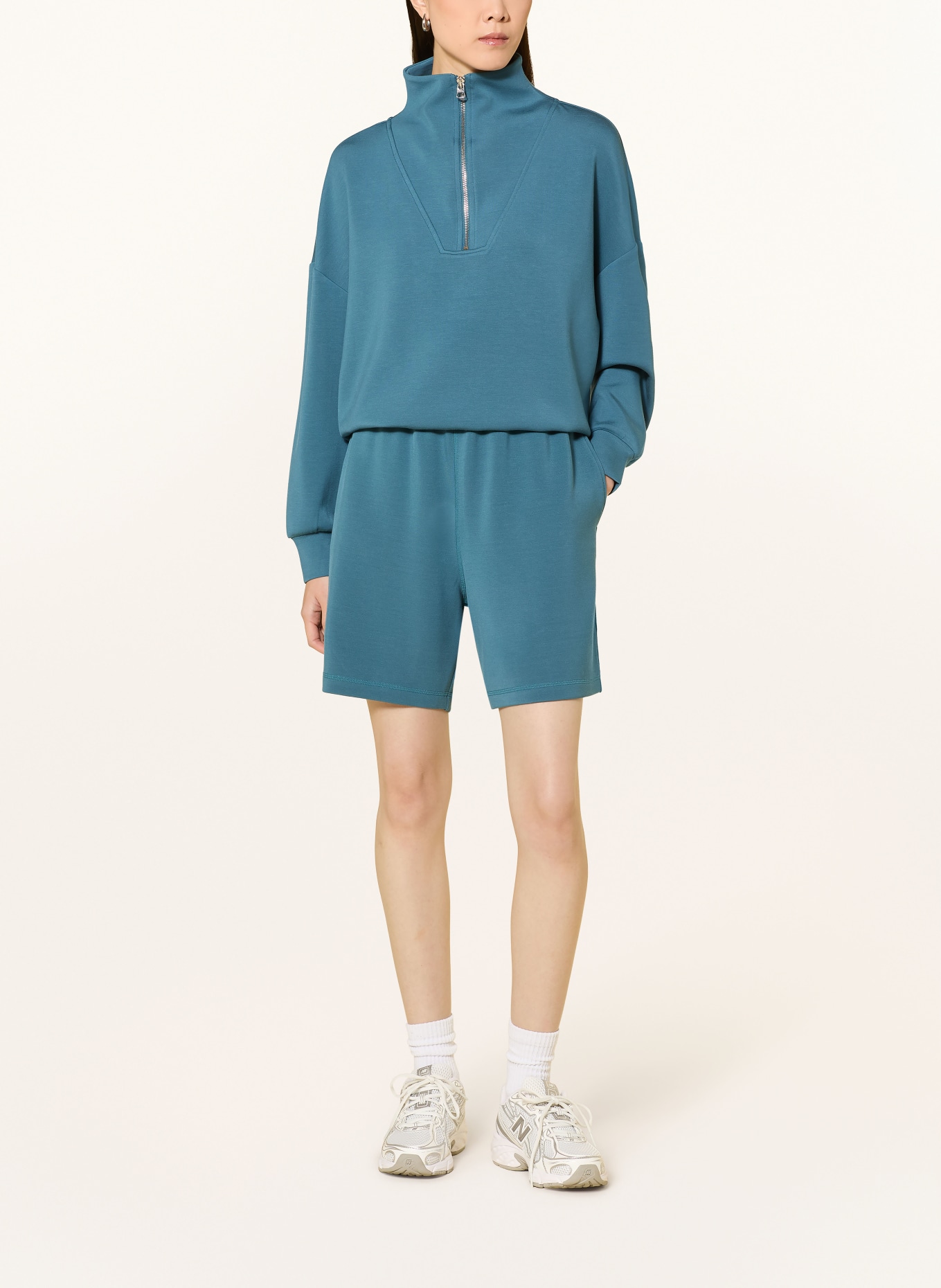 VARLEY Bluza dresowa typu troyer HAWLEY: PETROL