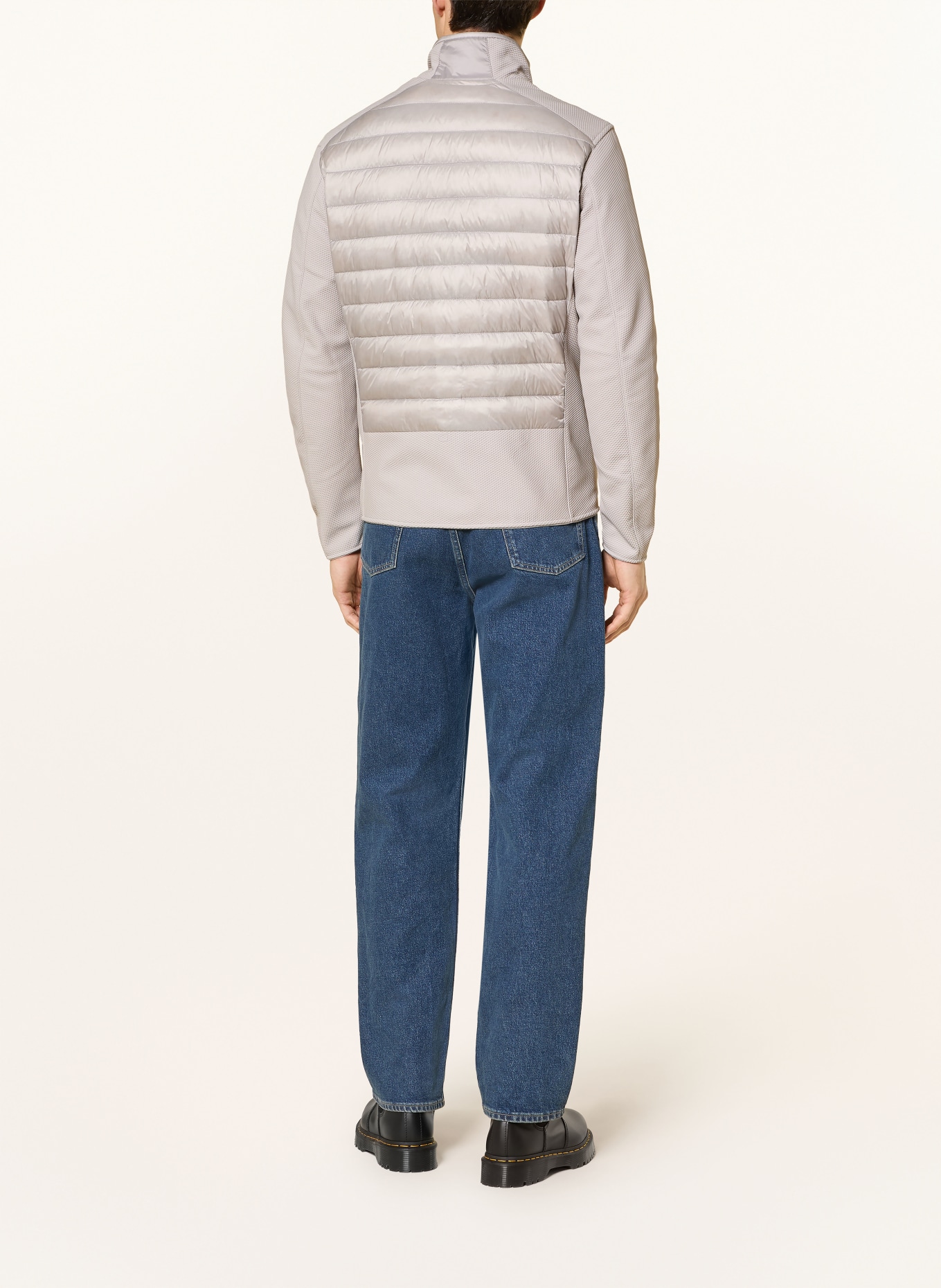 PARAJUMPERS Daunenjacke JAYDEN im Materialmix: HELLGRAU
