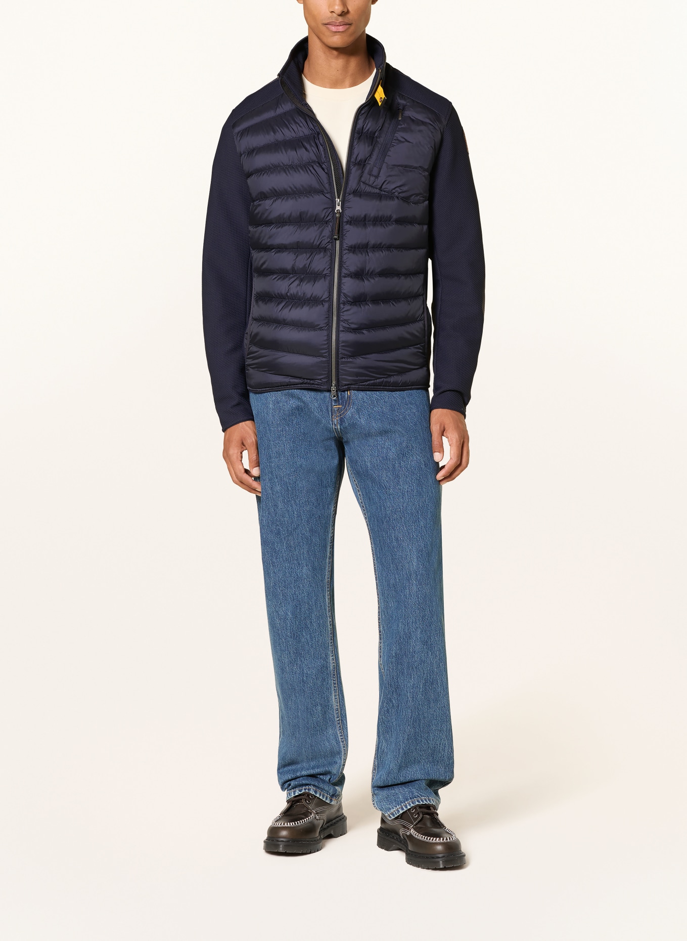 PARAJUMPERS Daunenjacke JAYDEN im Materialmix: DUNKELBLAU