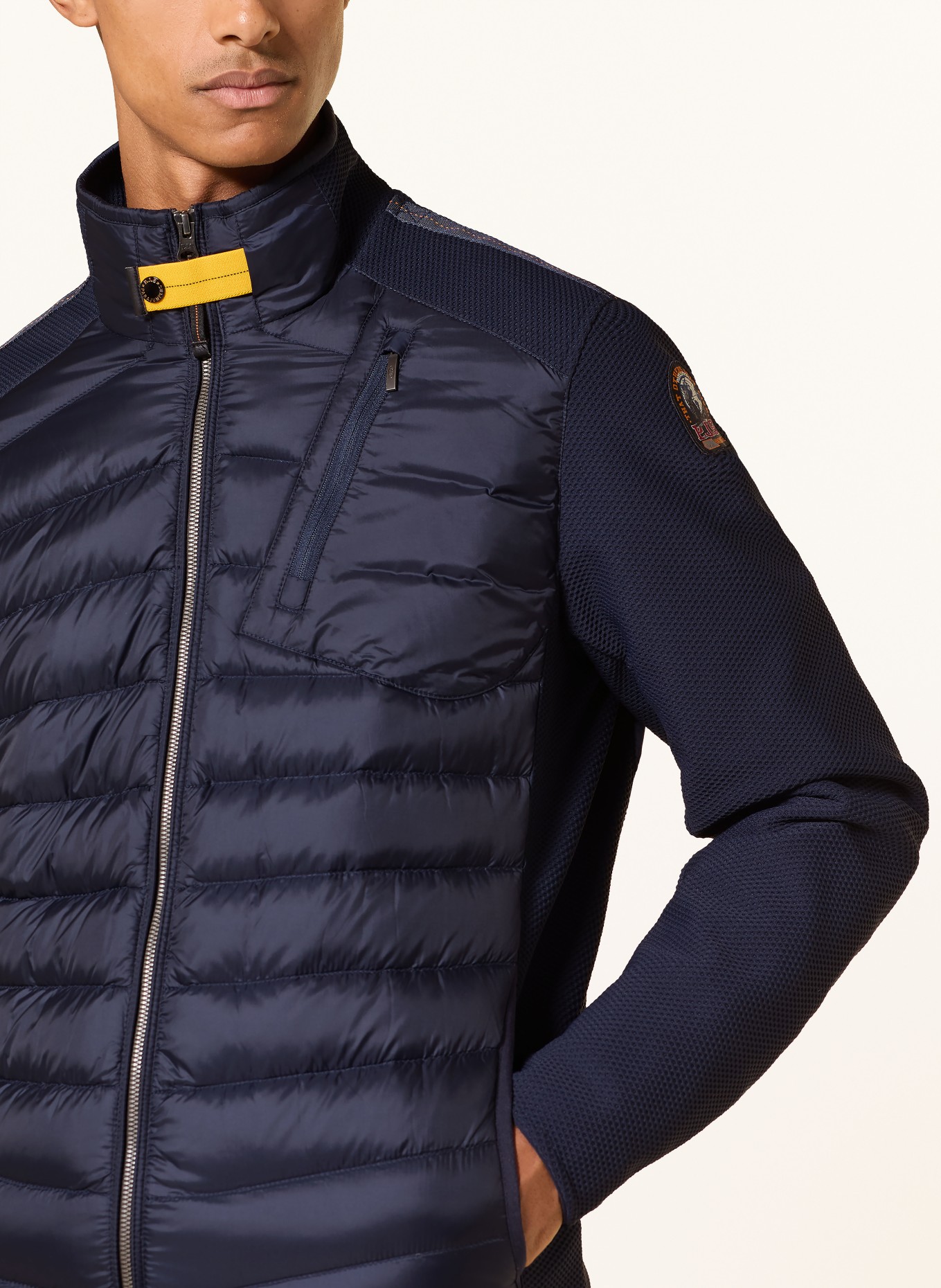 PARAJUMPERS Daunenjacke JAYDEN im Materialmix: DUNKELBLAU