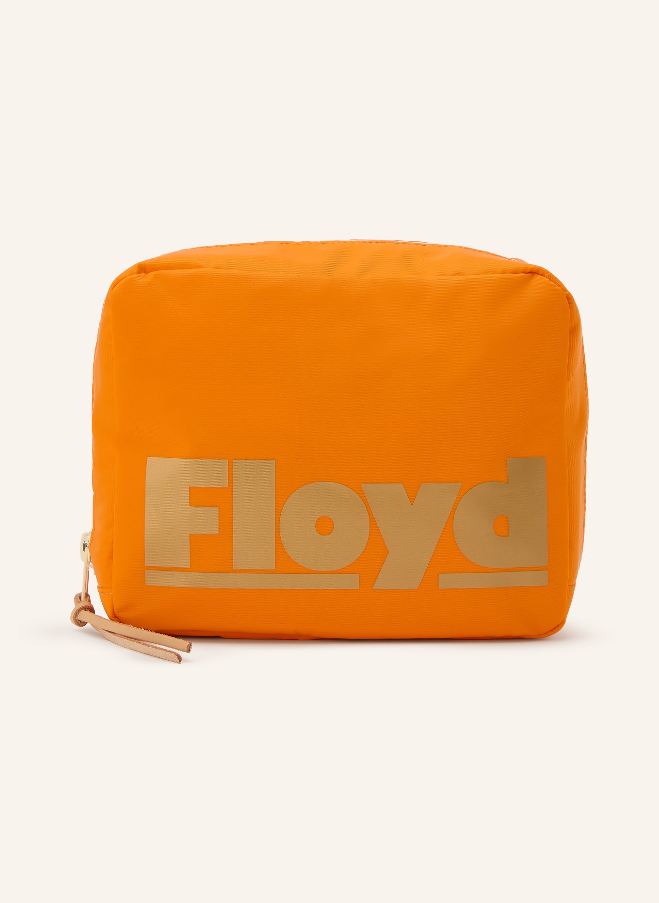 Floyd Kosmetiktasche: NEONORANGE / GOLD / WEISS