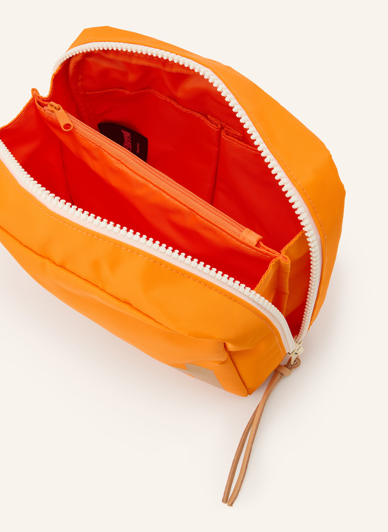 Floyd Kosmetiktasche: NEONORANGE / GOLD / WEISS