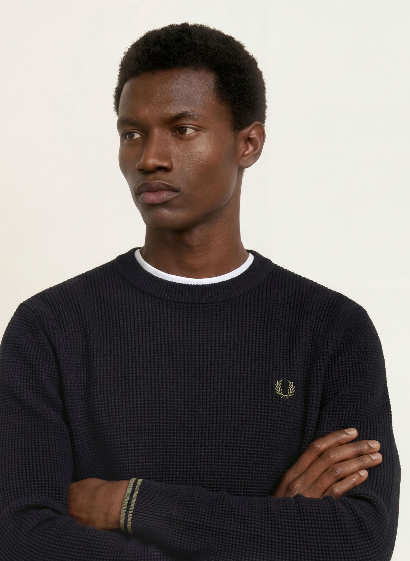 FRED PERRY pulover: NEGRU