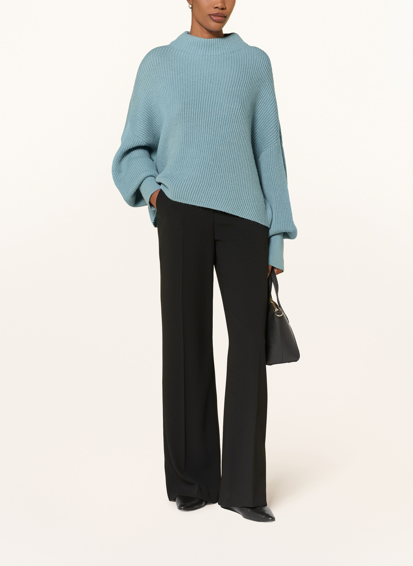 CLOSED Sweater with alpaca: LIGHT BLUE