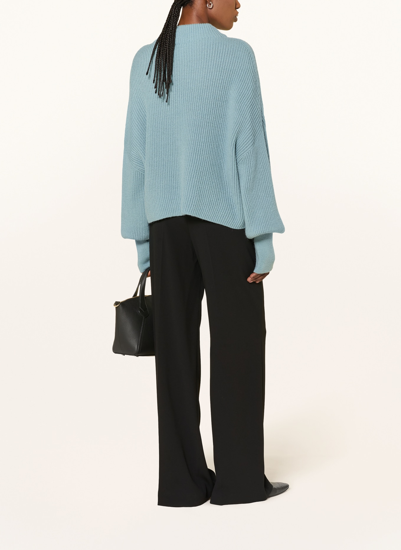 CLOSED Sweater with alpaca: LIGHT BLUE